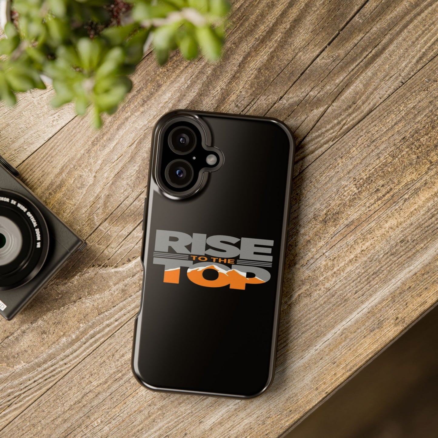 Impact-Resistant Phone Case - Rise to the Top, Durable Phone Cover, Gift for Motivational Quotes Lovers, Trendy Tech Accessories