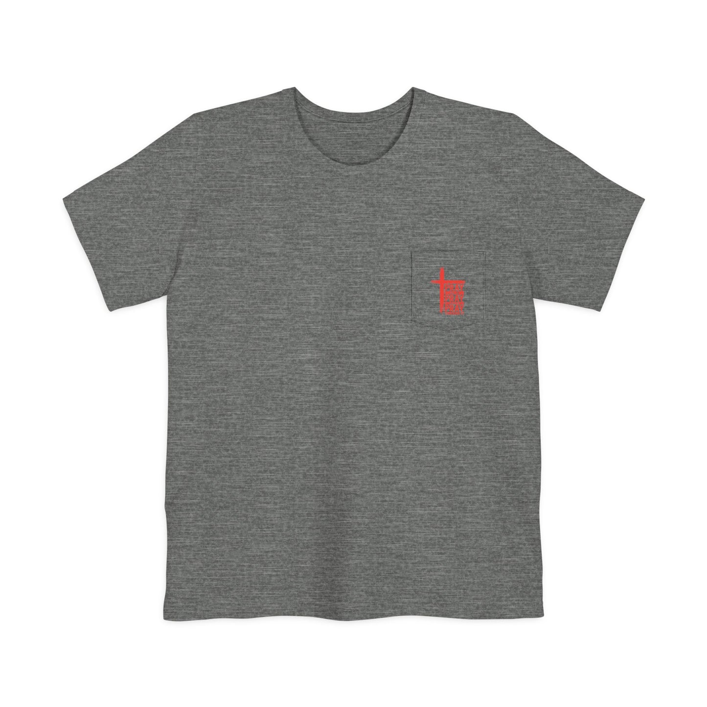 Faith-Inspired Unisex Pocket T-shirt - Perfect for Christian Men, Everyday Wear, Gifts for Dad, and Faith Celebrations