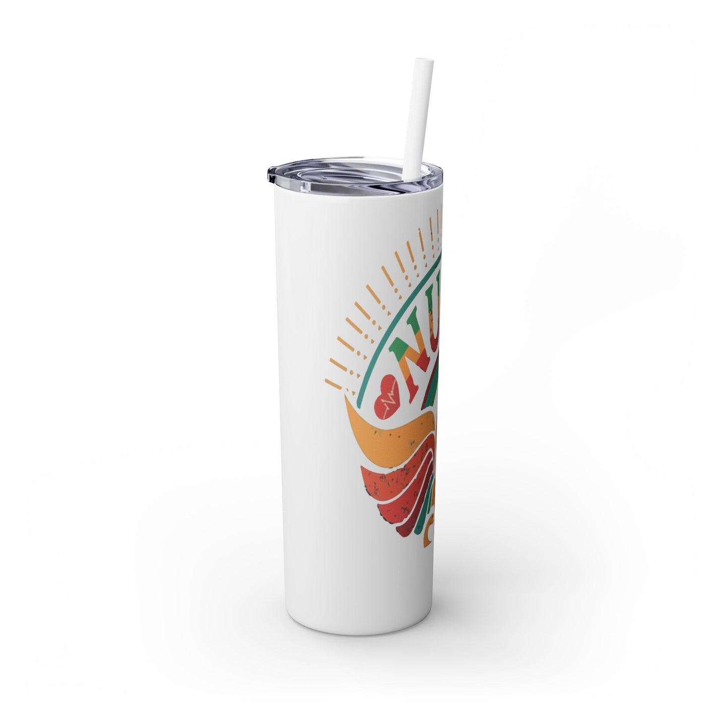 Nurse Skinny Tumbler, 20oz, Motivational Drinkware, Gift for Nurses, Summer Hydration, Nurse Appreciation Day