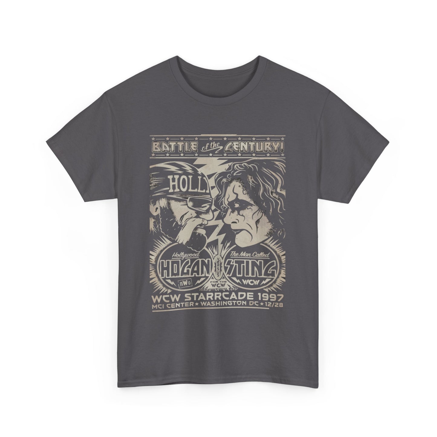 Vintage Wrestling Tee - Hulk vs Sting Retro Sports Nostalgia - Classic WCW Unisex Heavy Cotton Tee