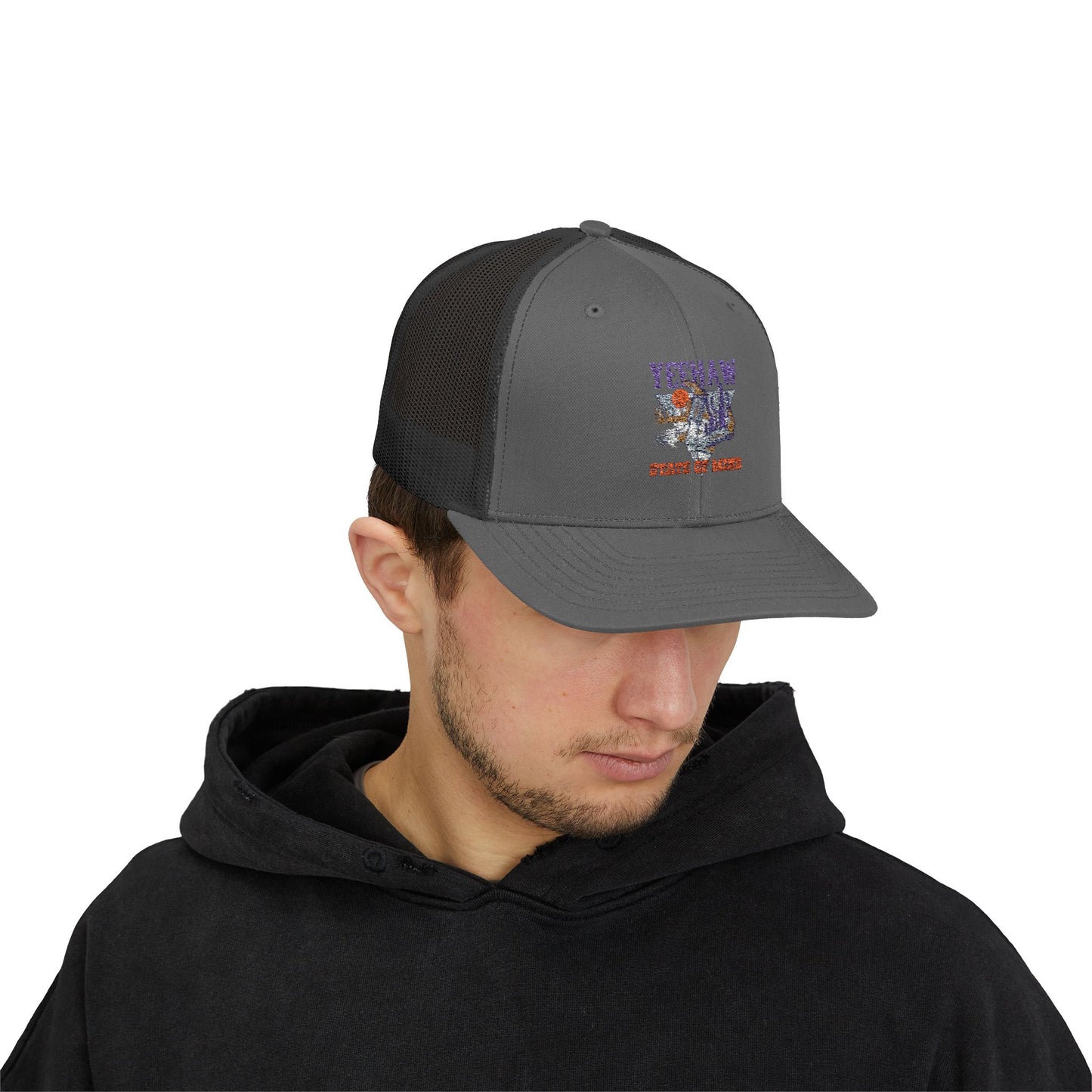 Stylish Snapback Trucker Cap - 'Tough State of Mind' Design