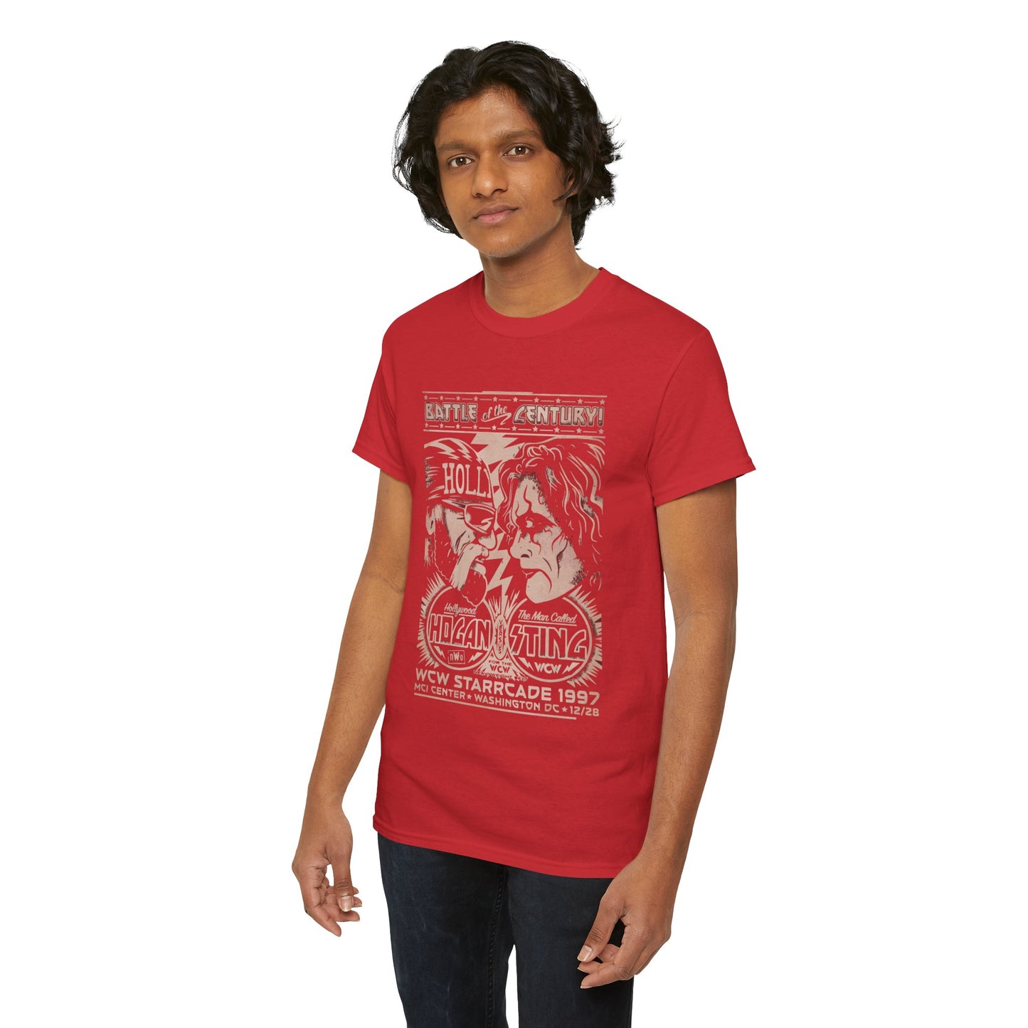 Vintage Wrestling Tee - Hulk vs Sting Retro Sports Nostalgia - Classic WCW Unisex Heavy Cotton Tee