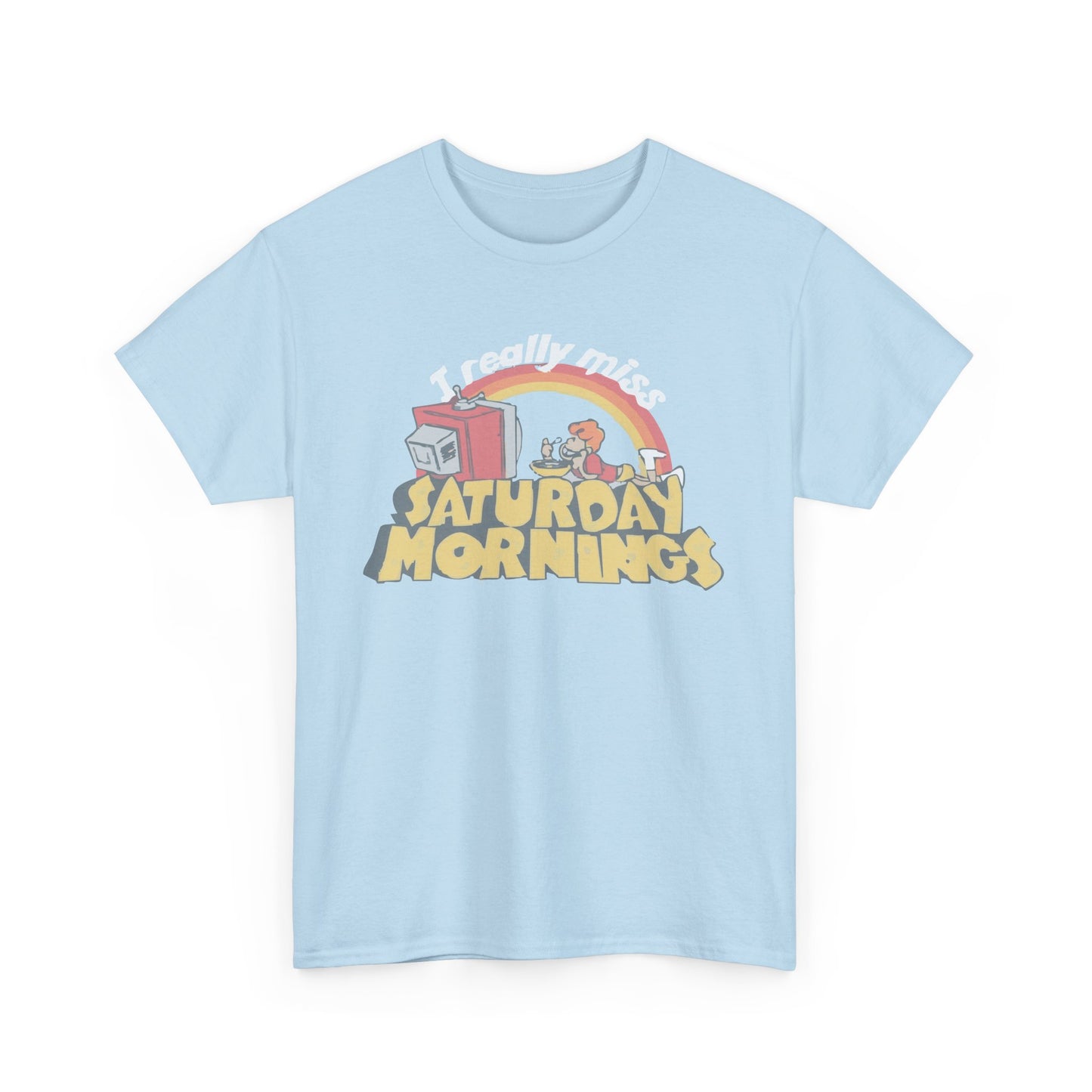 Retro Saturday Mornings Tee, Vintage Cartoon Shirt, Unisex Cotton Tee, Cozy Weekend Vibe, Perfect Gift for Nostalgia Lovers