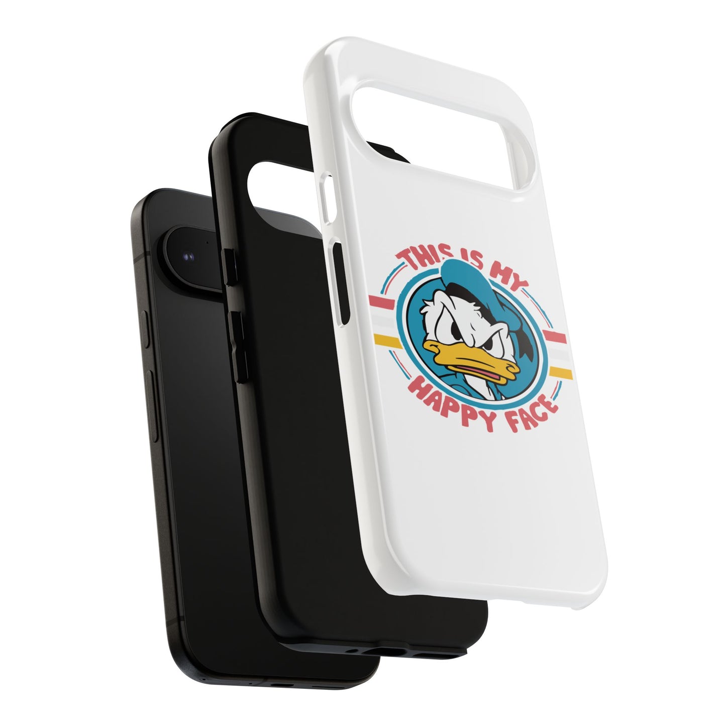 Tough Cases: This is My Happy Face Phone Case, Funny Phone Case, Donald Duck Case, Cute Phone Accessory, Gift for Disney Fans