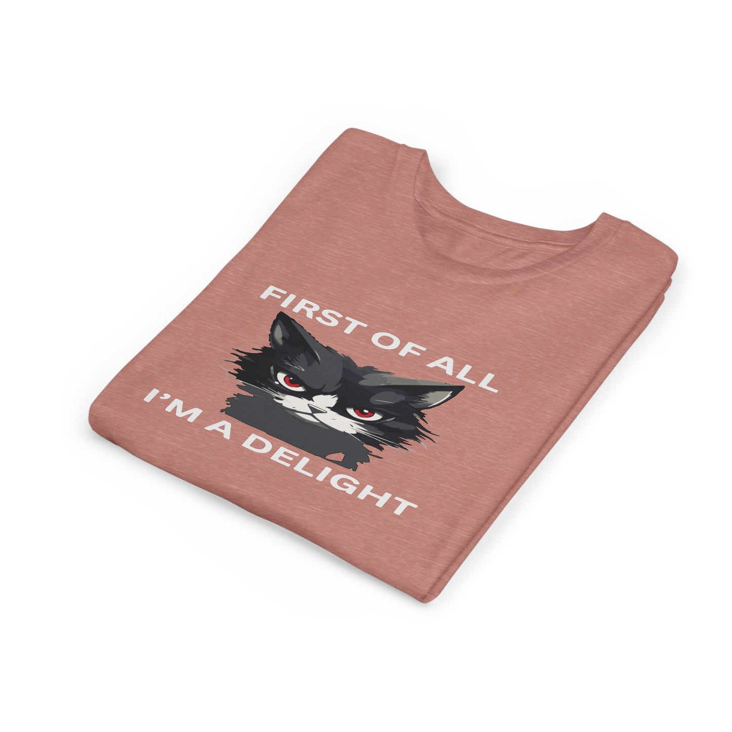Youth Cat Humor Tee - Perfect for Cat Lovers, Birthday Gifts for Kids, Everyday Wear, Funny Quotes Shirt, Gift for Pet Lovers
