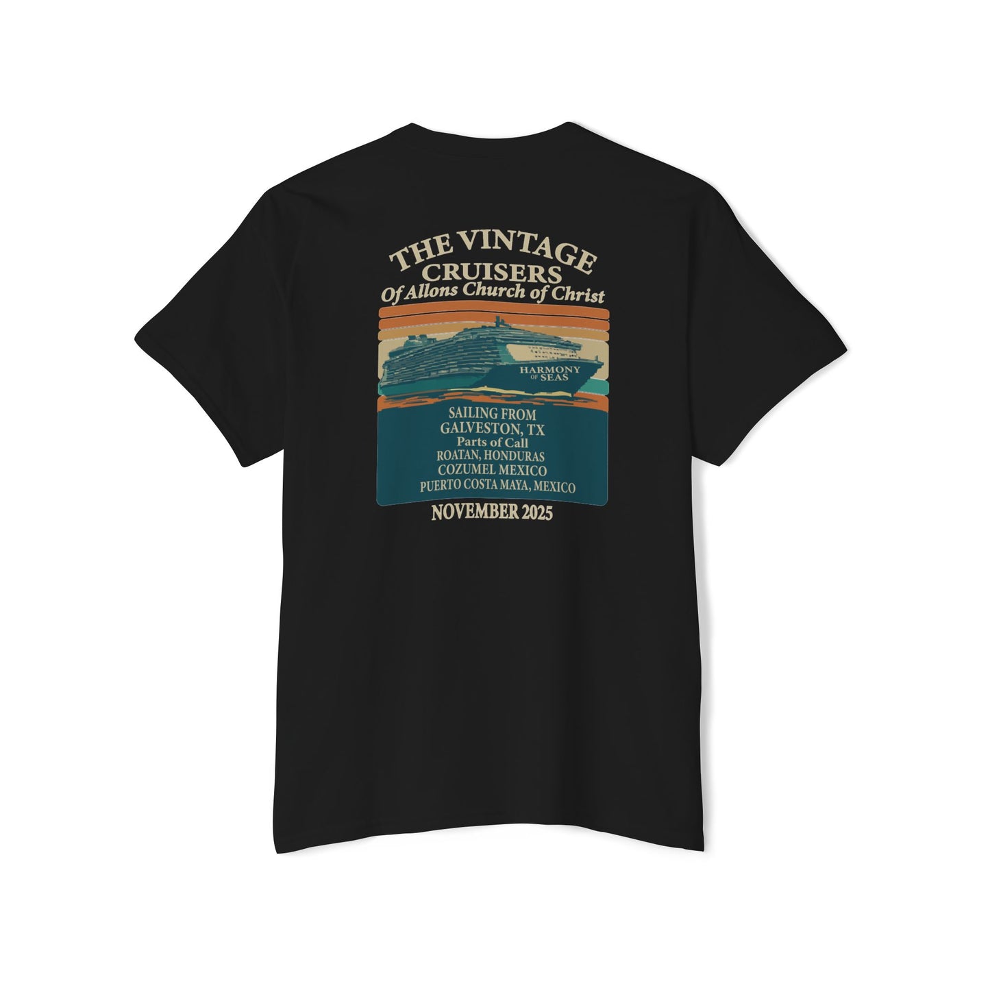 Retro Pocket Tee Allons Church of Christ Cruise 2025 Unisex T-Shirt