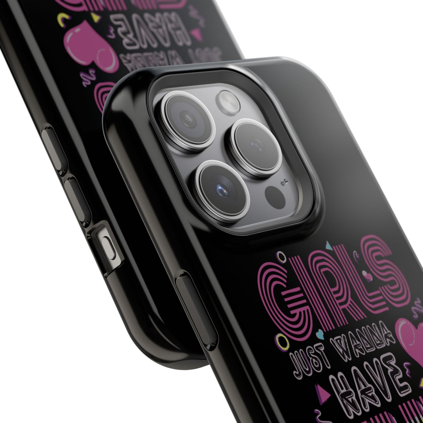 Fun Vibe Phone Case - Girls Just Wanna Have Fun Cell Case, Impact-Resistant Cover, Gift for Teens, Birthday Party Accessory, Trendy Tech