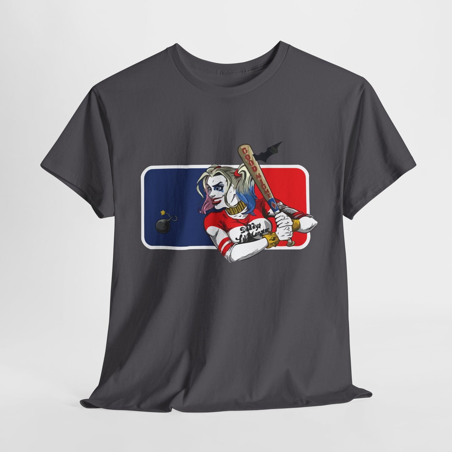Unisex Baseball Graphic Tee - Harley Quinn DC Casual Wear for Sports Lovers