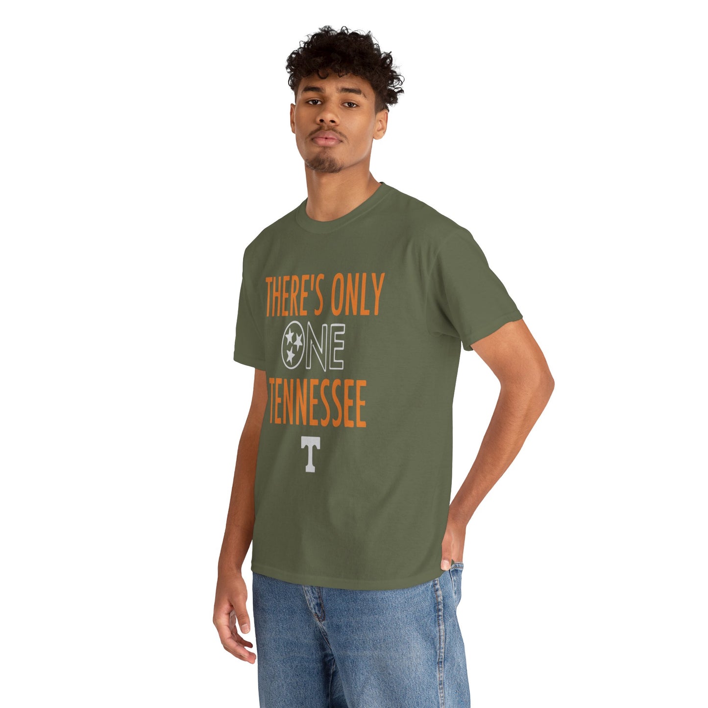 Tennessee Pride Tee, Unisex Heavy Cotton Tee, Tennessee Fans Gift, College Sports Apparel, Casual Everyday Wear, State Pride Shirt
