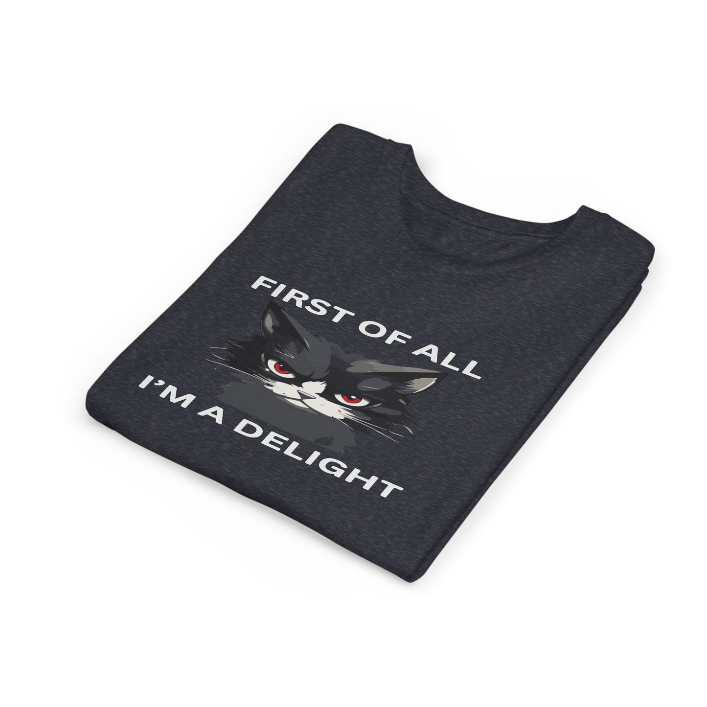 Youth Cat Humor Tee - Perfect for Cat Lovers, Birthday Gifts for Kids, Everyday Wear, Funny Quotes Shirt, Gift for Pet Lovers