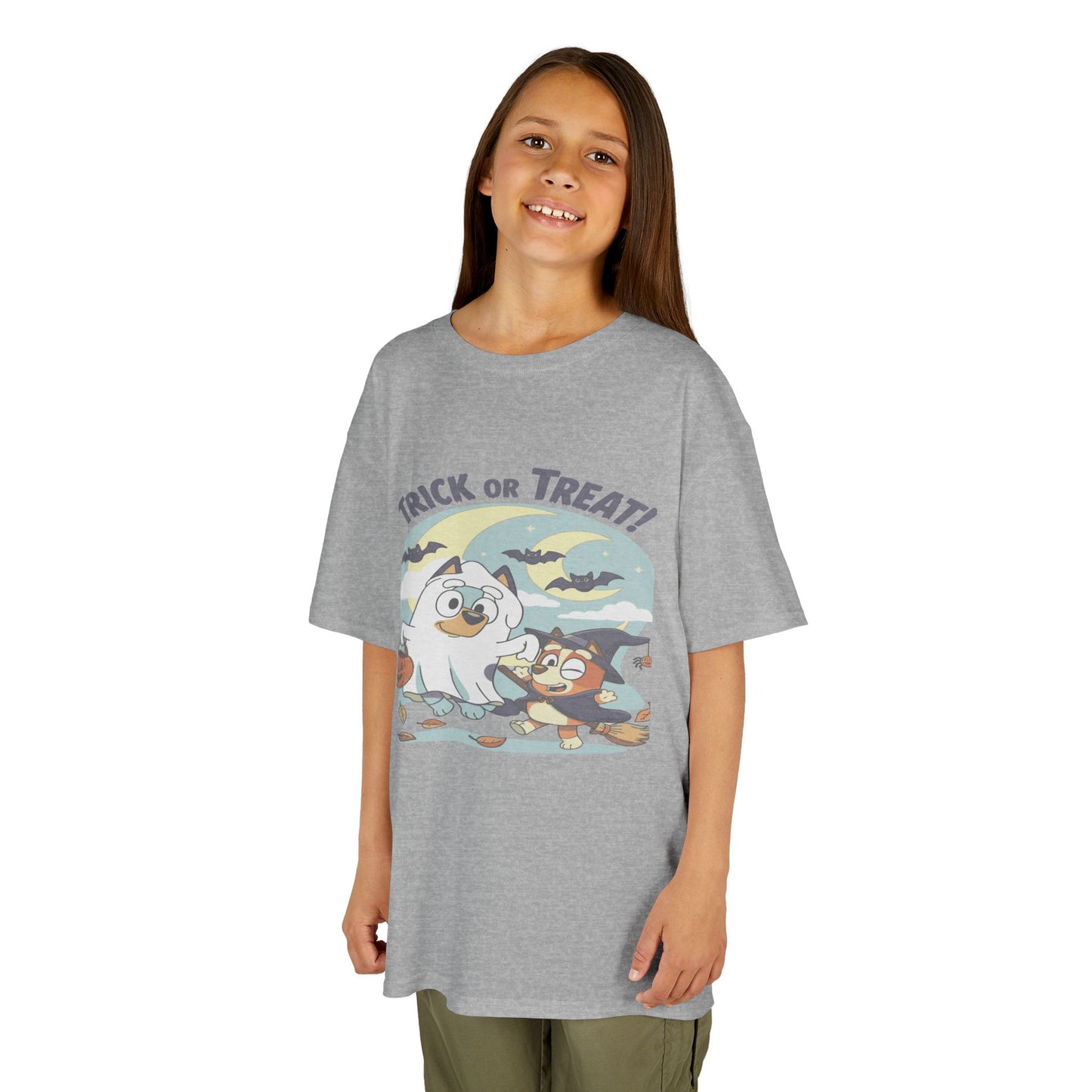 Kids Halloween T-Shirt, Trick or Treat Tee, Fun Ghost & Owl Shirt, Spooky Season Apparel, Cute Costume Top for Kids