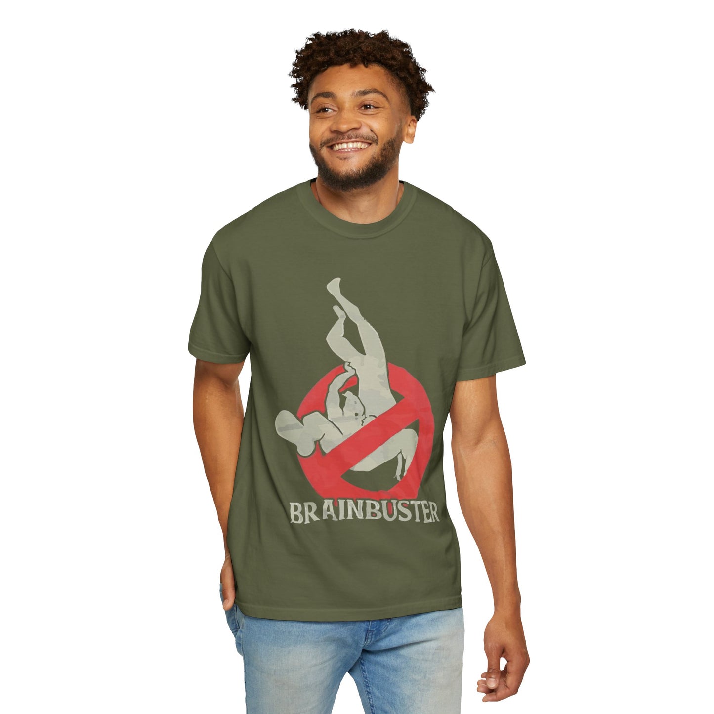 Unisex Fun Graphic T-Shirt, Graphic Tee, Casual Wear, Gift for Wrestling Fans, Brainbuster Design, Humor Apparel, Everyday Style