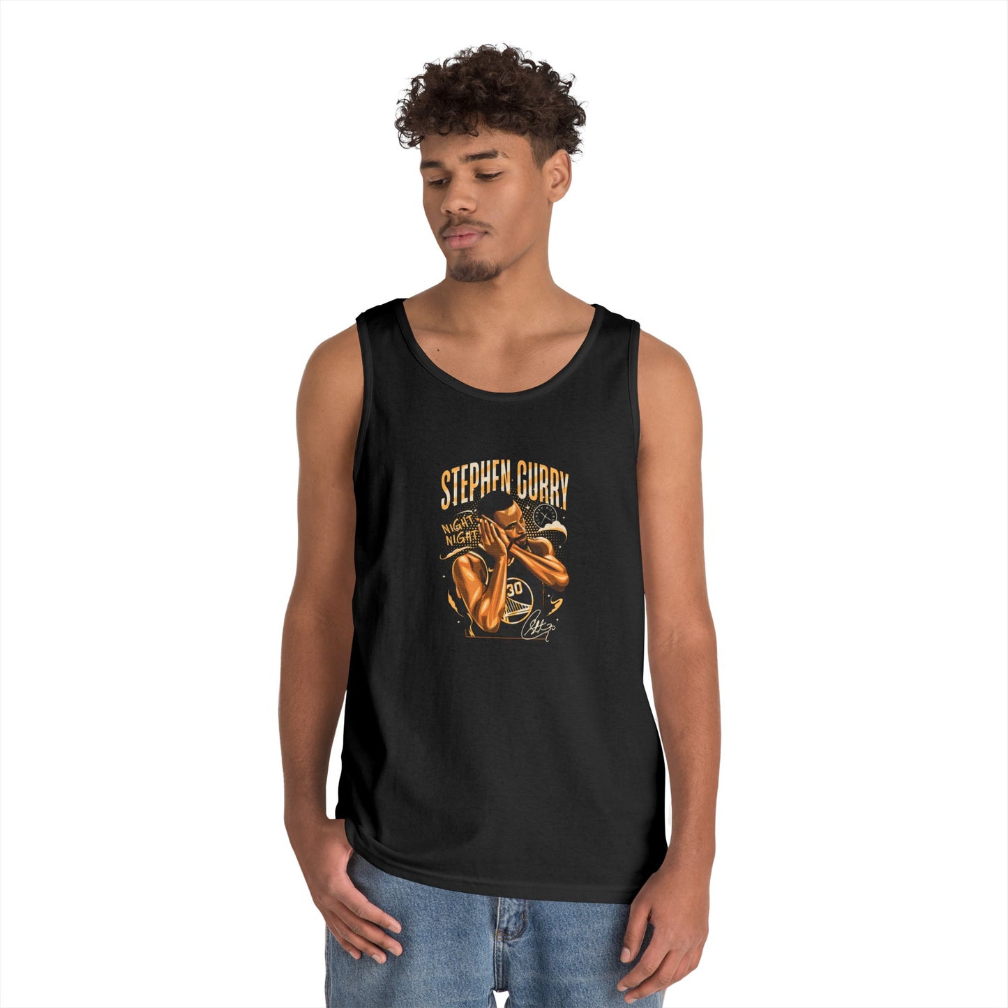 Unisex Heavy Cotton Tank Top - Stephen Curry Fan Apparel, Perfect for Sports Events, Summer Wear, Comfortable Activewear