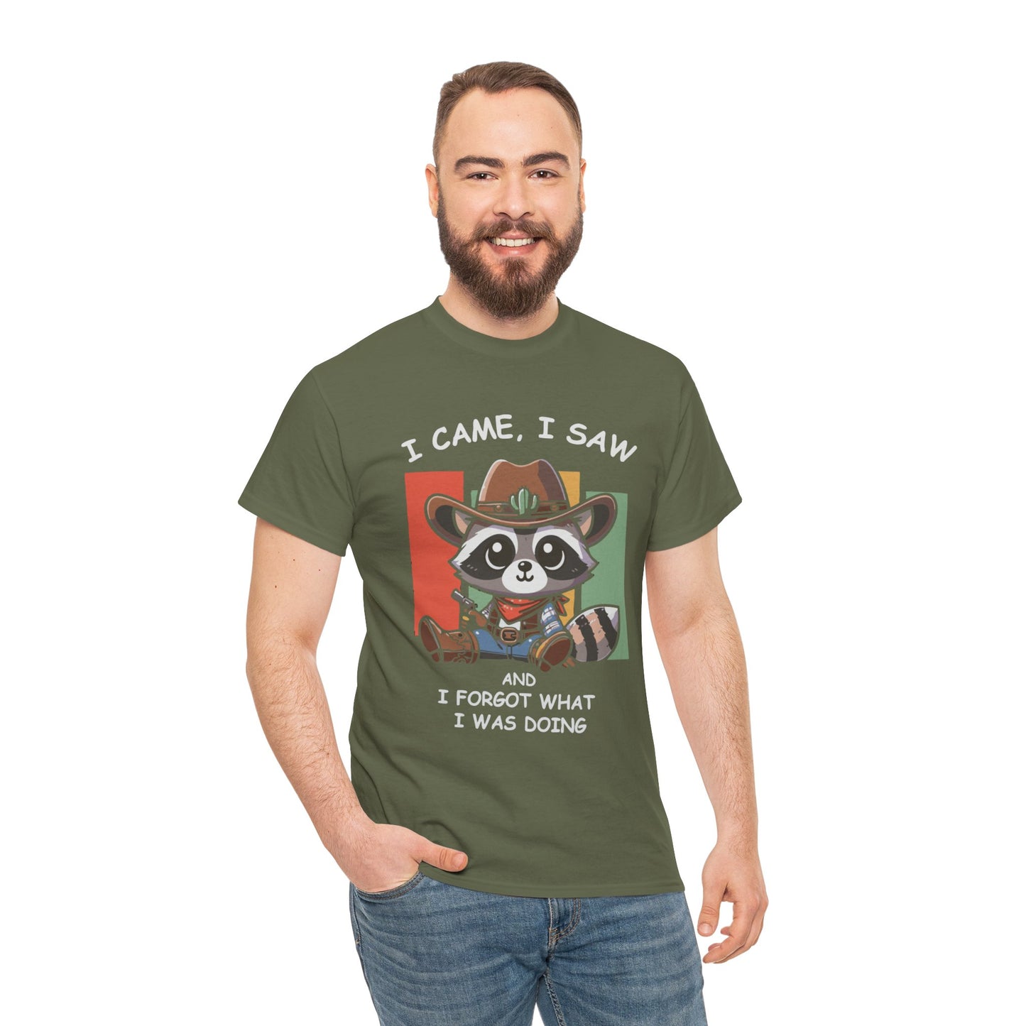 Fun Raccoon Graphic Tee, Cute Funny Animal T-Shirt, Unique Gift, Unisex Cotton Tee, Casual Wear, Birthday Gift, Humor Shirt
