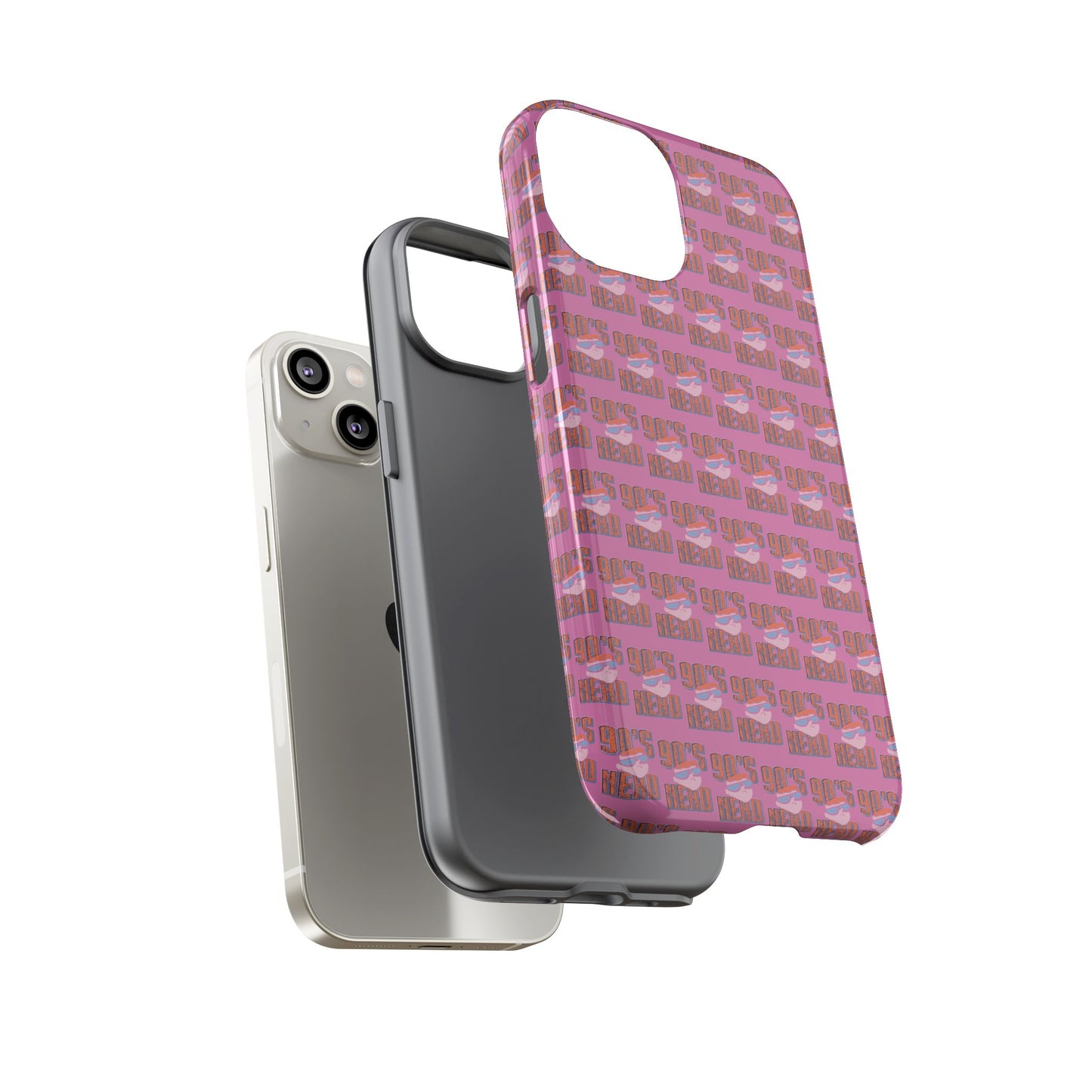 90s Vibe Phone Case, Retro Tough Cases, Gift for Nostalgia Lovers, Durable Phone Covers, 90s Themed Accessories