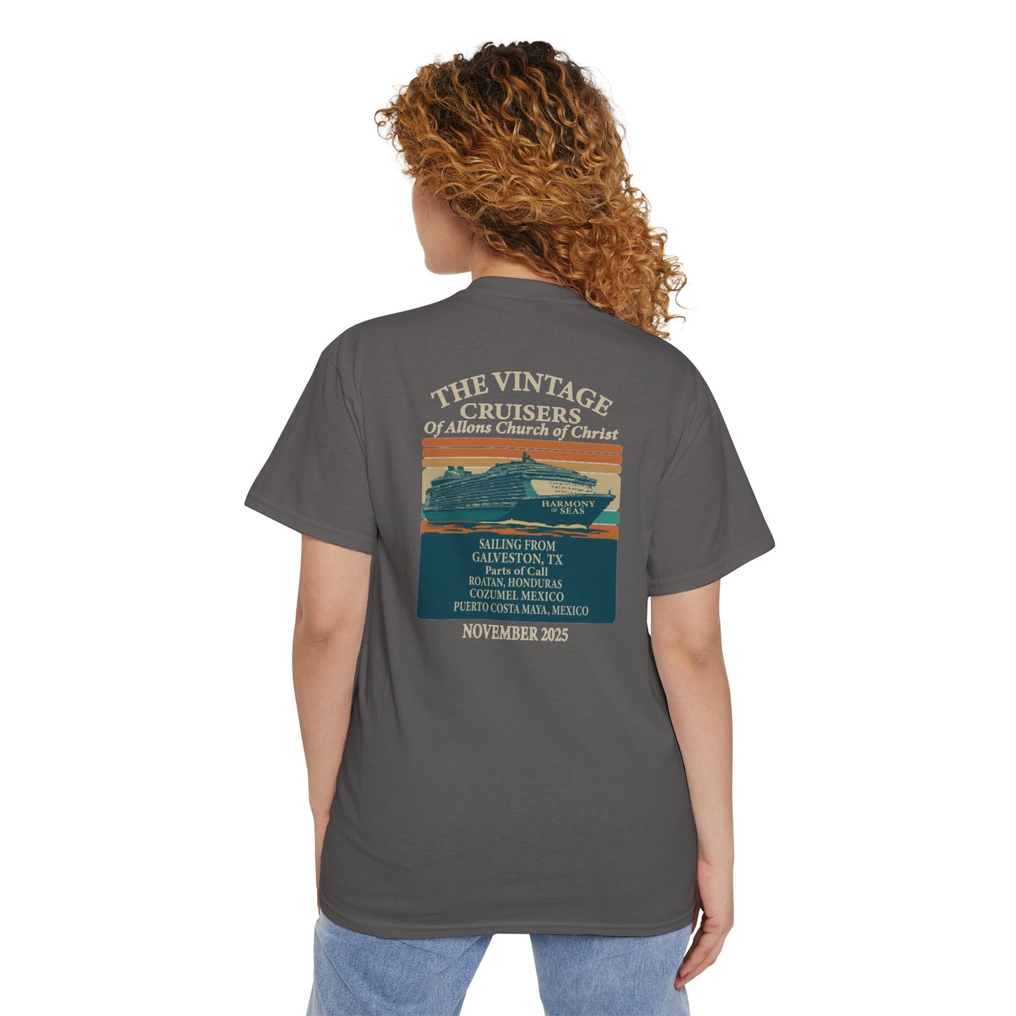 Retro Pocket Tee Allons Church of Christ Cruise 2025 Unisex T-Shirt
