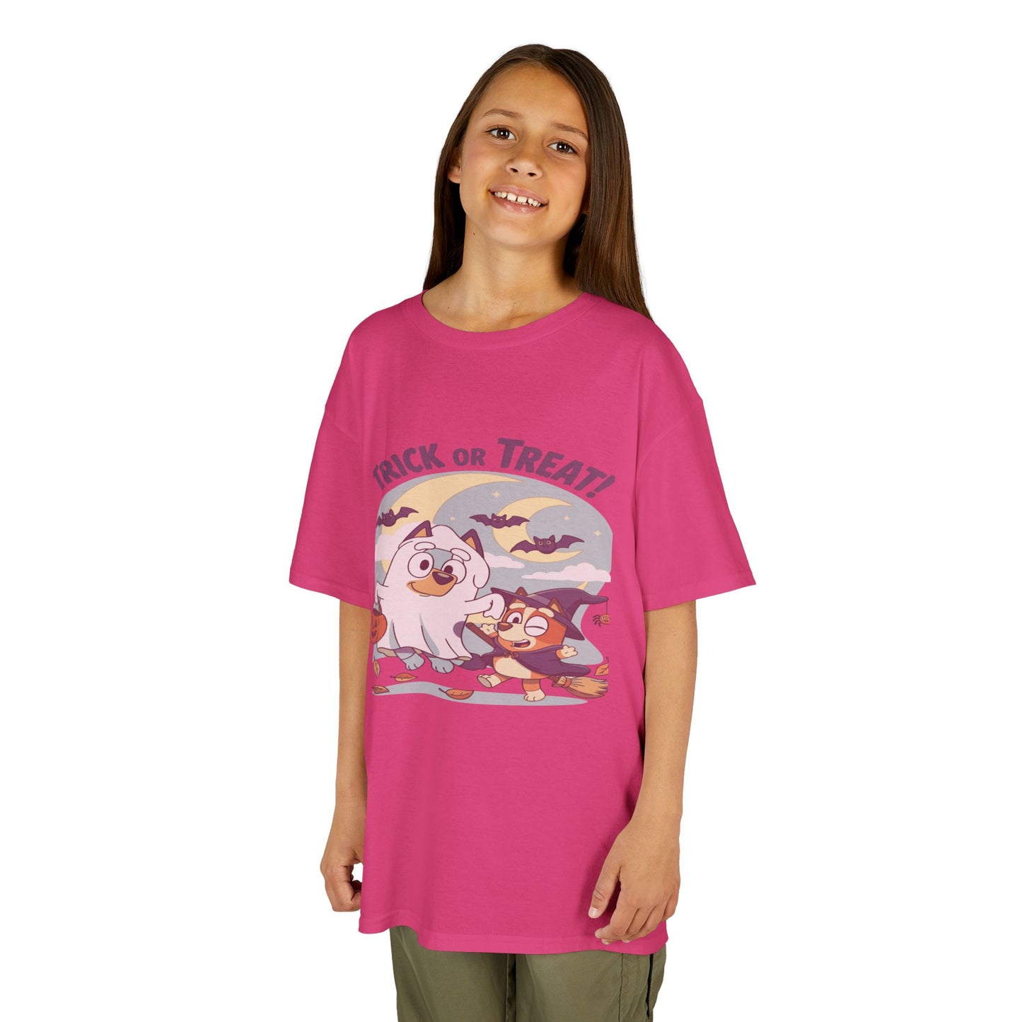 Kids Halloween T-Shirt, Trick or Treat Tee, Fun Ghost & Owl Shirt, Spooky Season Apparel, Cute Costume Top for Kids
