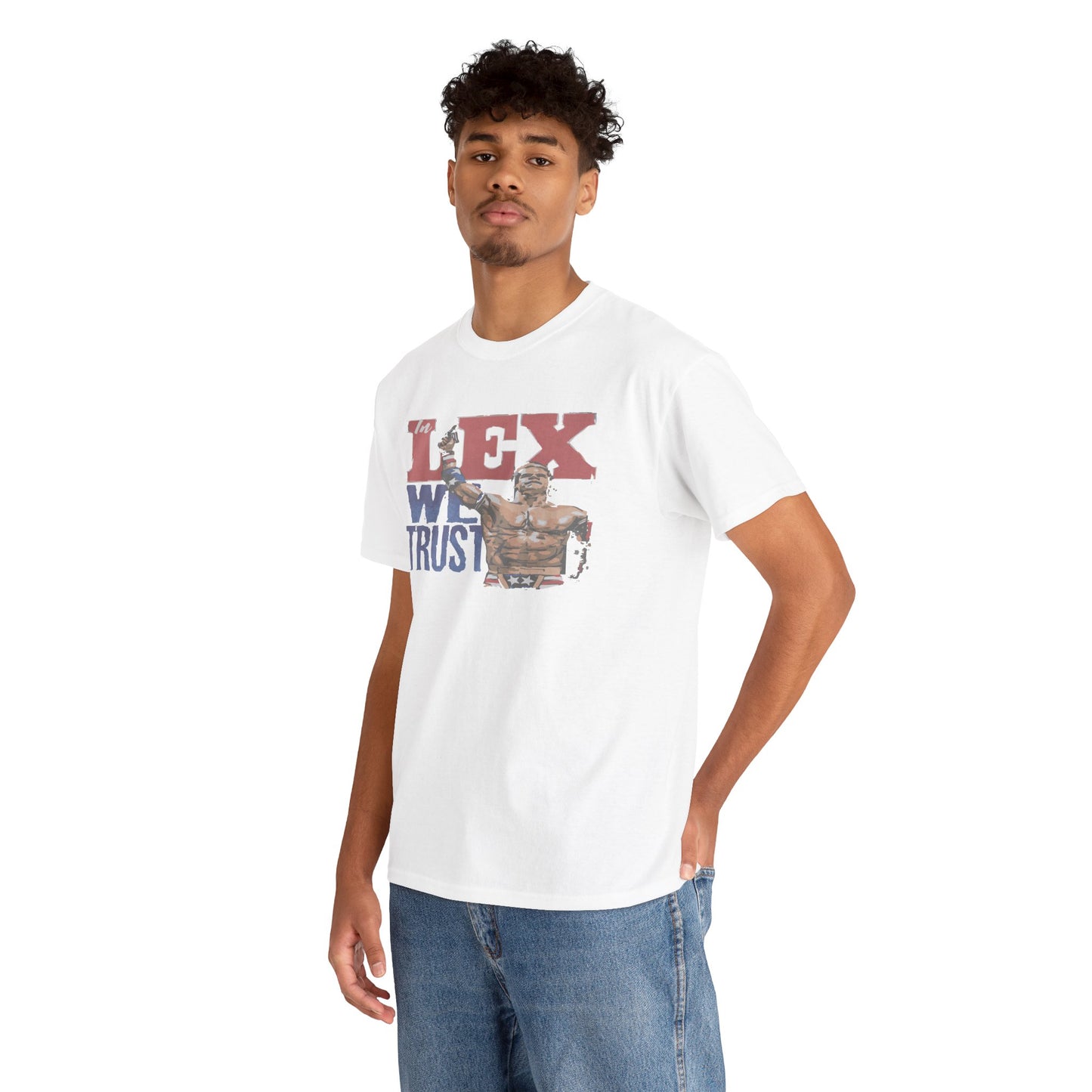 Unisex Cotton Tee with 'In Lex We Trust' Design, Casual Wear, Gift for Him/Her, Birthday, Independence Day, Patriotic Apparel