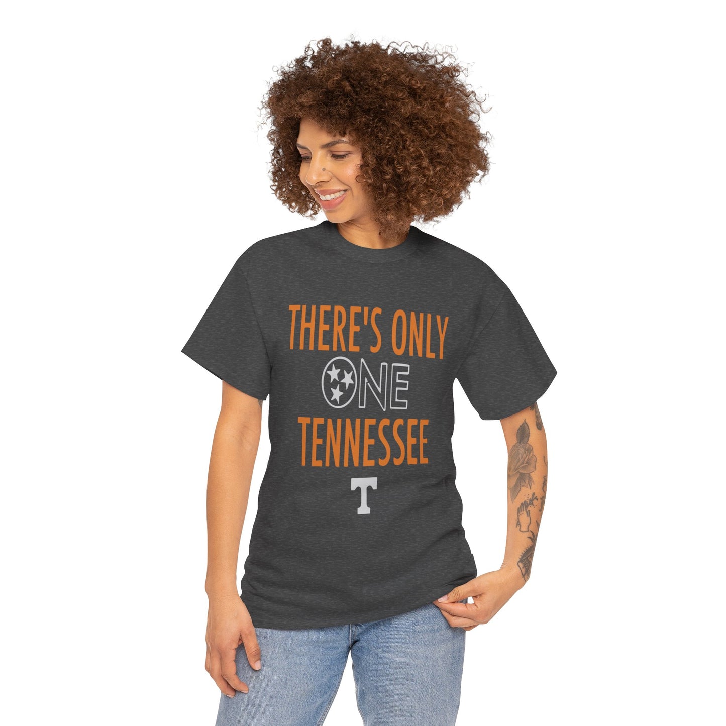 Tennessee Pride Tee, Unisex Heavy Cotton Tee, Tennessee Fans Gift, College Sports Apparel, Casual Everyday Wear, State Pride Shirt