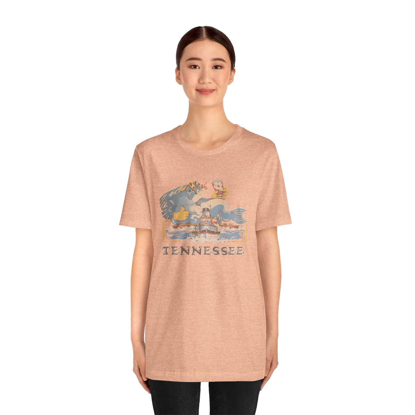 Tennessee Vintage Graphic Tee, Unisex Jersey Short Sleeve T-Shirt, Souvenir Shirt, Vacation Wear, Gift for Travelers, Retro Tee