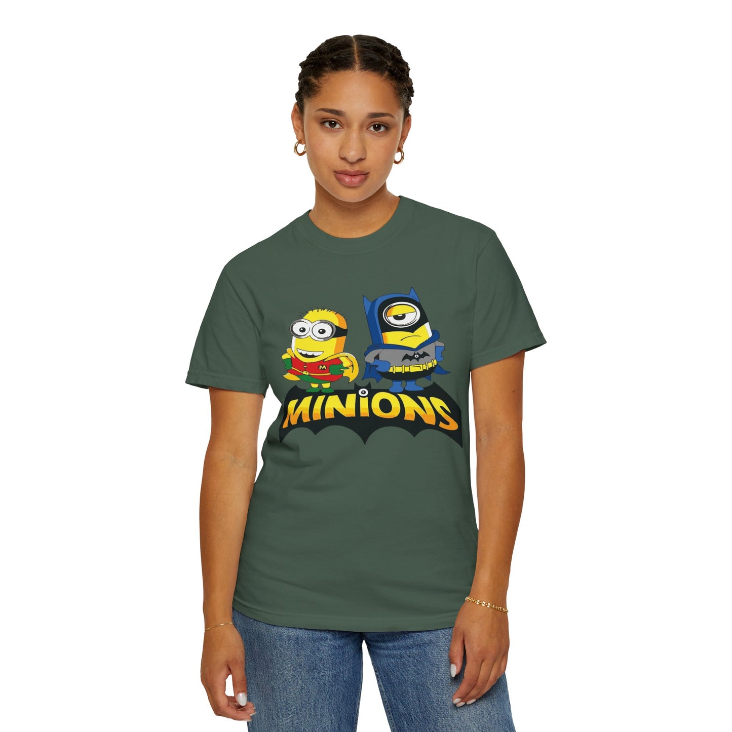 Minions Superhero Unisex T-shirt, Fun Gift for Kids, Cartoon Apparel, Birthday Party Outfit, Family Movie Night Wear