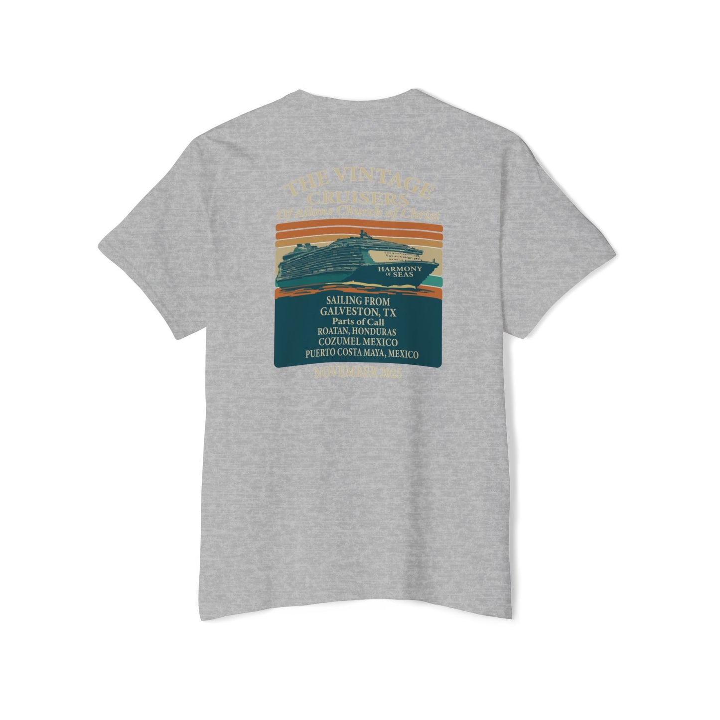 Retro Pocket Tee Allons Church of Christ Cruise 2025 Unisex T-Shirt