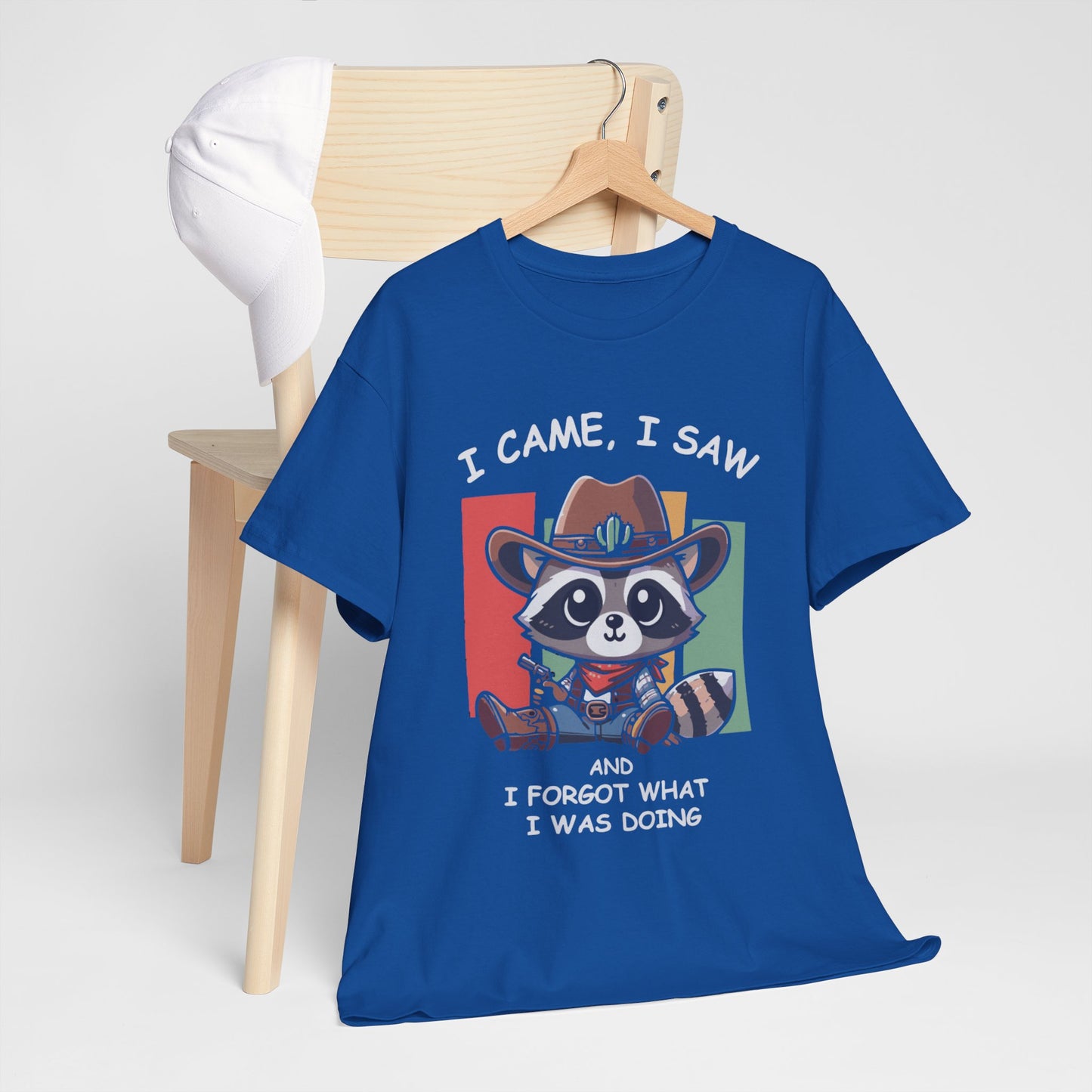 Fun Raccoon Graphic Tee, Cute Funny Animal T-Shirt, Unique Gift, Unisex Cotton Tee, Casual Wear, Birthday Gift, Humor Shirt