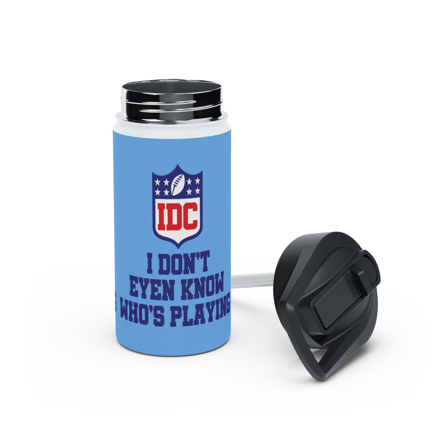 NFL Stainless Steel Water Bottle - Funny Sports Fan Gift, Hydration Flask for Game Days, Sports Events, Birthday Present, Home & Outdoors