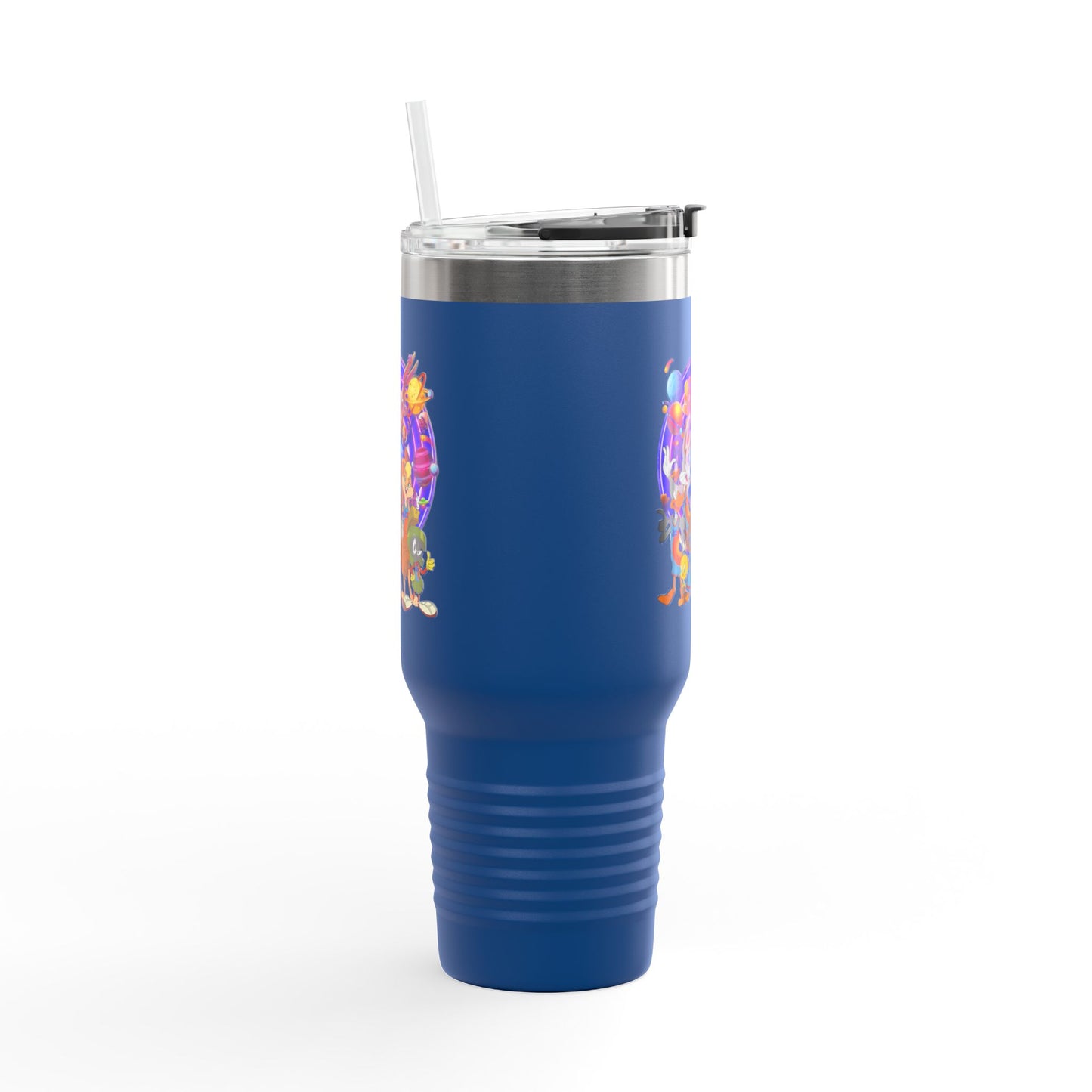 Colorful Insulated Travel Mug, 40oz - Fun for Road Trips, Tailgating, Hot Summer Days, Gift for Friends, Family, or Kids