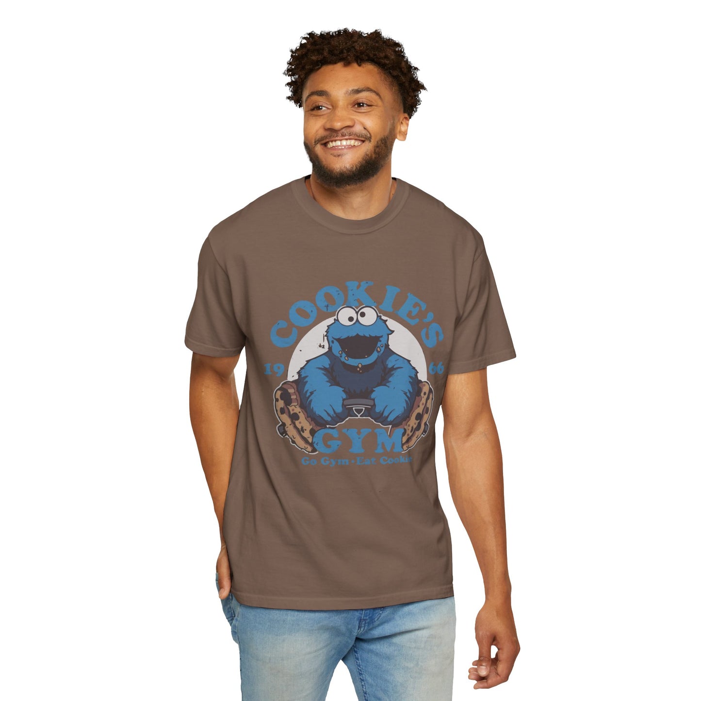 Cookie Monster Inspired Unisex T-Shirt, Fun Gift for Gamers, Casual Wear, Birthday Gift, Kitchen & Gym Motivation