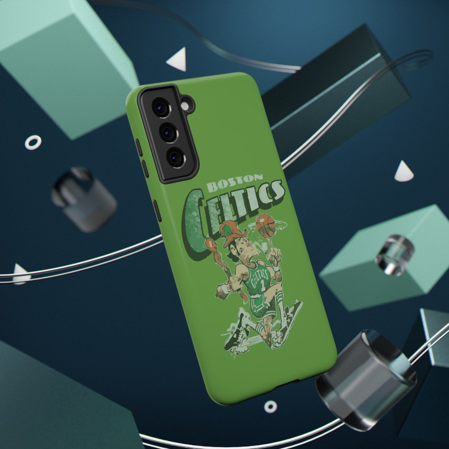 Boston Celtics Impact-Resistant Phone Case, Basketball Phone Cover, Sports Fan Gift, Sturdy Phone Case, NBA Merchandise, Team Spirit Decor