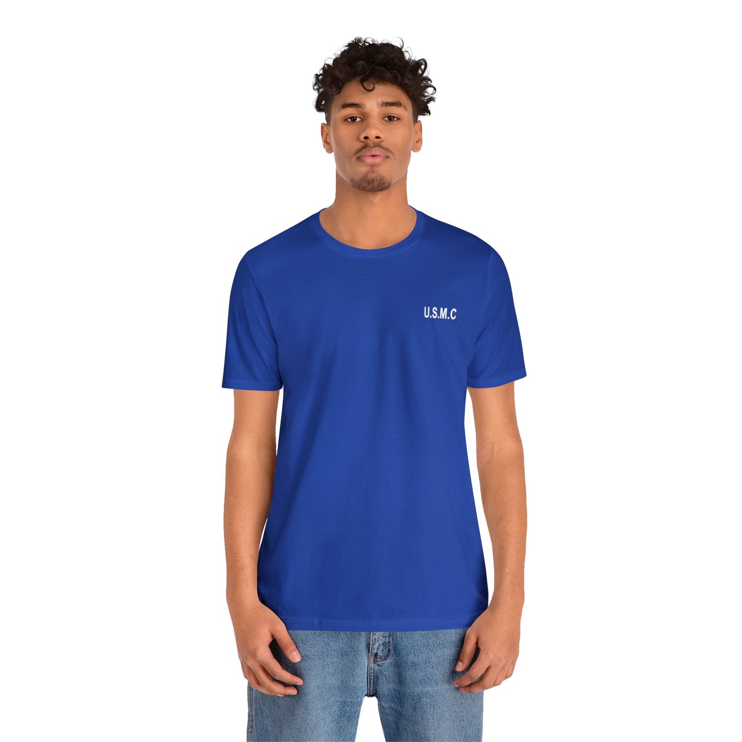 Marine the Just shall live by Faith  Jersey Short Sleeve Tee