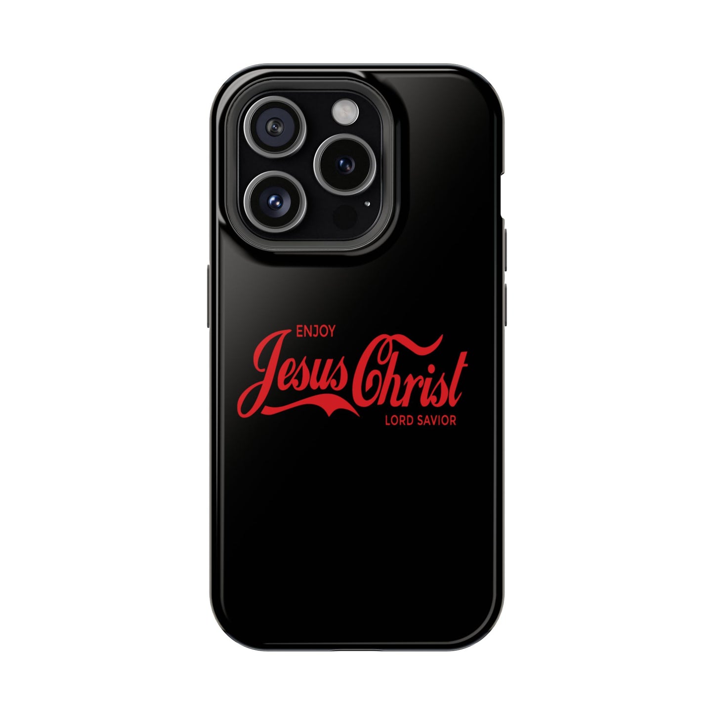 Impact-Resistant Phone Case: Enjoy Jesus Christ Lord Savior, Christian Gift, Durable Protection, Faith-Based Accessory, Holiday Gift