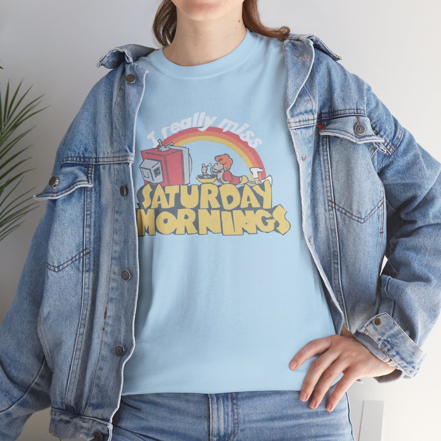 Retro Saturday Mornings Tee, Vintage Cartoon Shirt, Unisex Cotton Tee, Cozy Weekend Vibe, Perfect Gift for Nostalgia Lovers