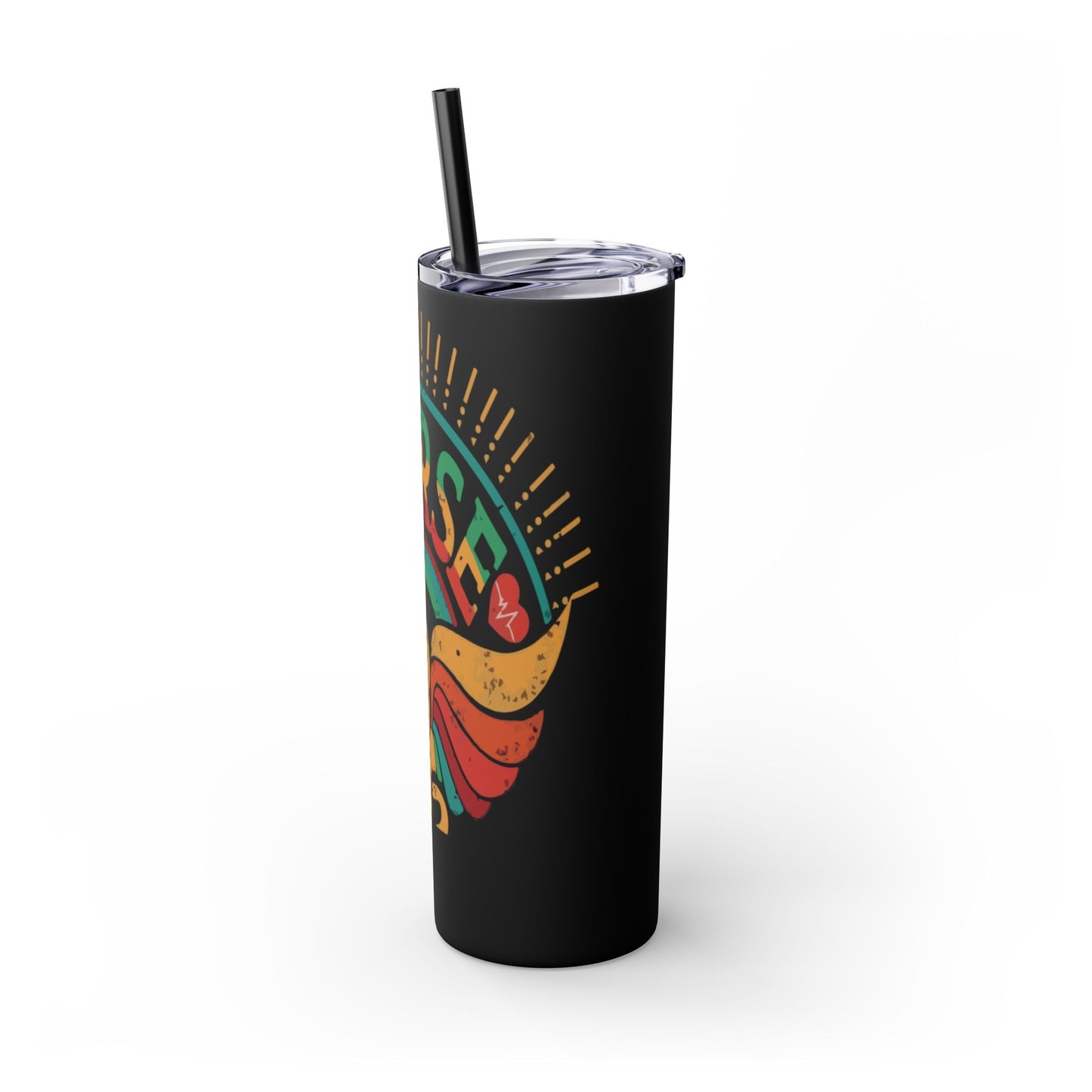 Nurse Skinny Tumbler, 20oz, Motivational Drinkware, Gift for Nurses, Summer Hydration, Nurse Appreciation Day