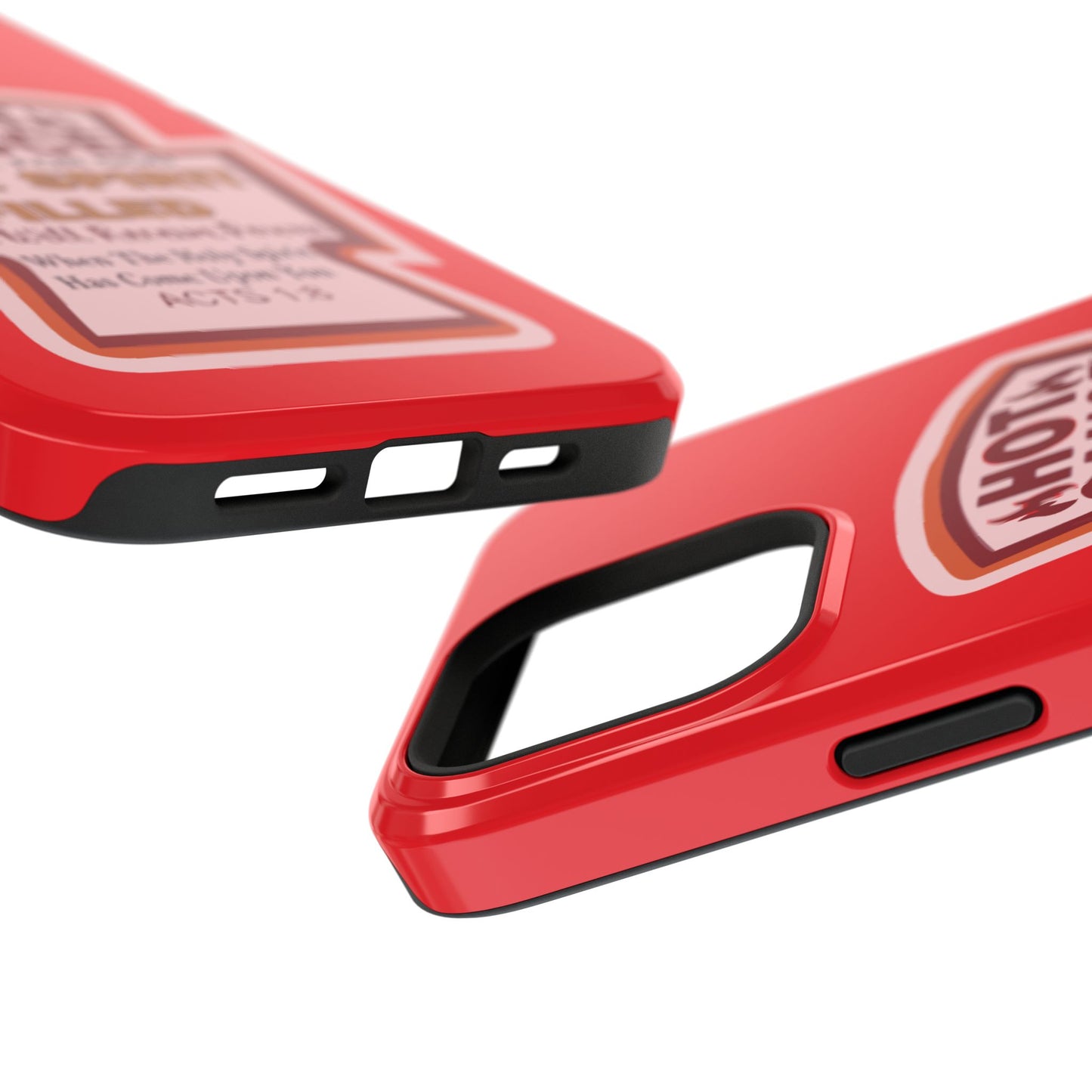 Holy Spirit Hot Sauce Phone Cases - Impact-Resistant, Christian Gift, Spiritual Reminder, Unique Design, Faith-Based Accessory
