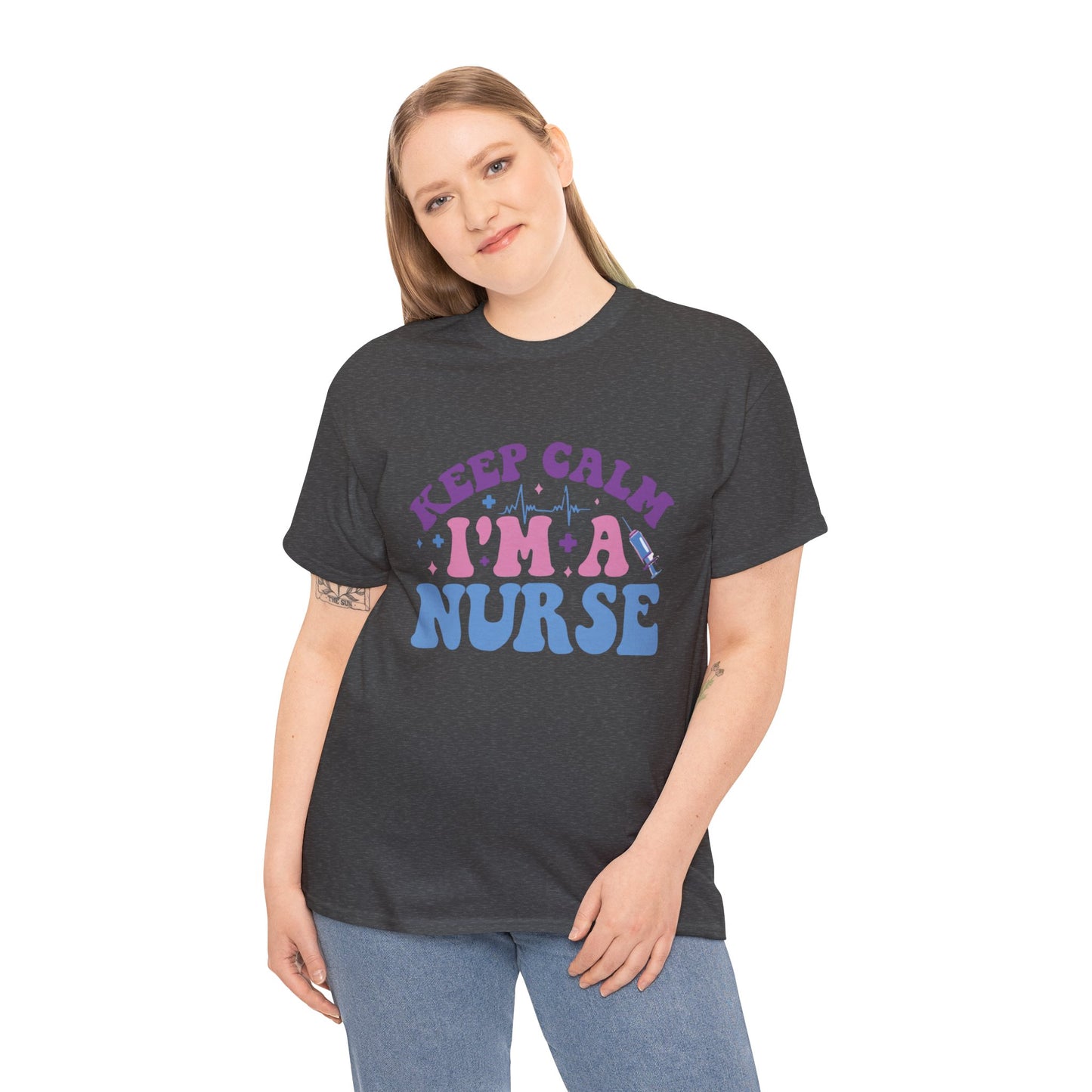 Nurse Appreciation Heavy Cotton Tee, Funny Nurse Gift, Medical Humor Shirt, Nurse Day Celebration Tee, Caregiver Outfit