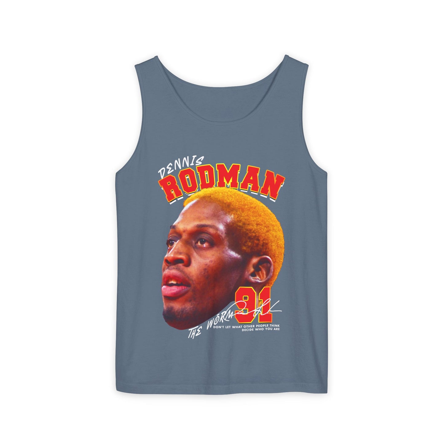 Dennis Rodman Vintage Tank Top, Unisex Graphic Tee, Sports Apparel, Summer Wear, Basketball Fan Gift