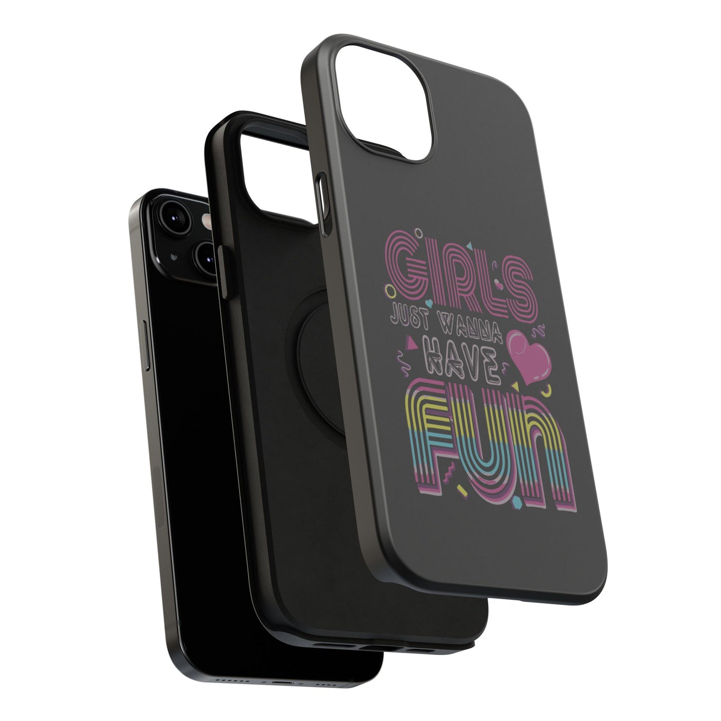 Fun Vibe Phone Case - Girls Just Wanna Have Fun Cell Case, Impact-Resistant Cover, Gift for Teens, Birthday Party Accessory, Trendy Tech