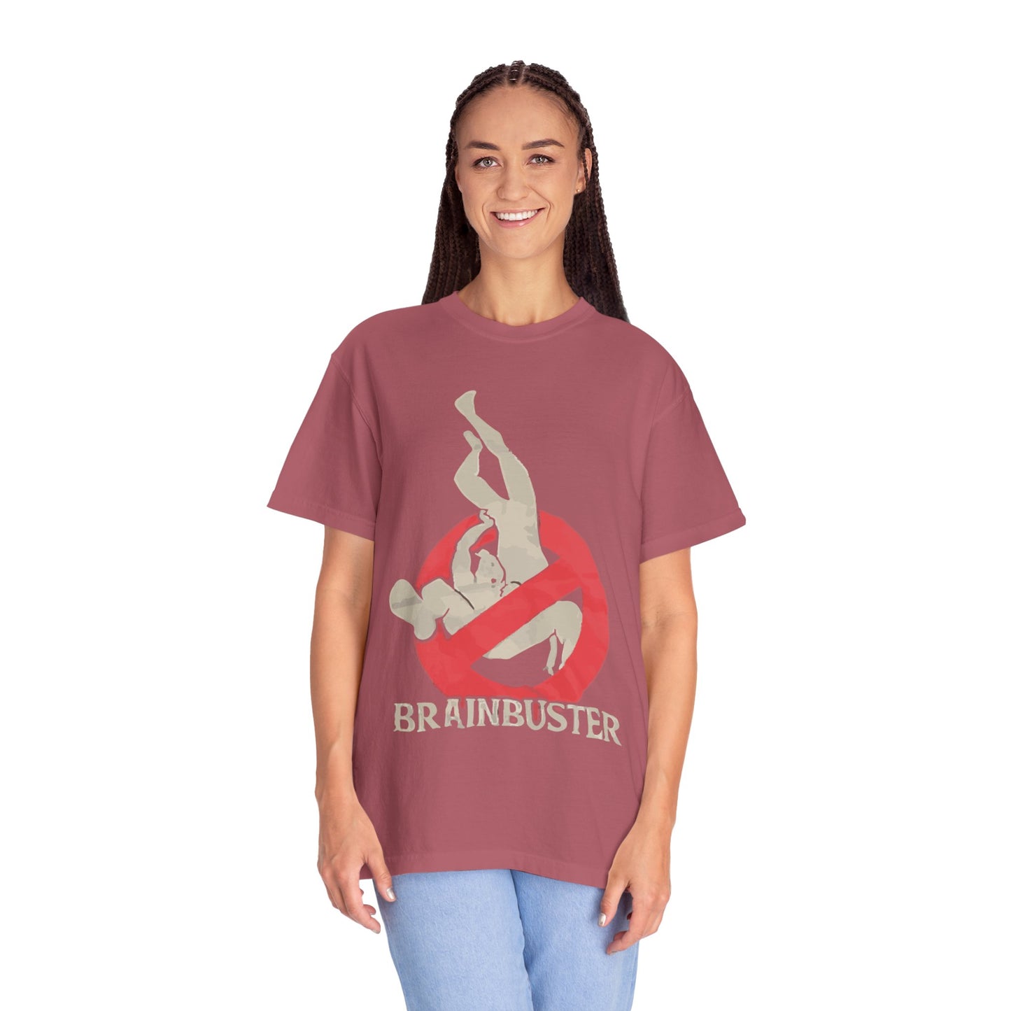 Unisex Fun Graphic T-Shirt, Graphic Tee, Casual Wear, Gift for Wrestling Fans, Brainbuster Design, Humor Apparel, Everyday Style