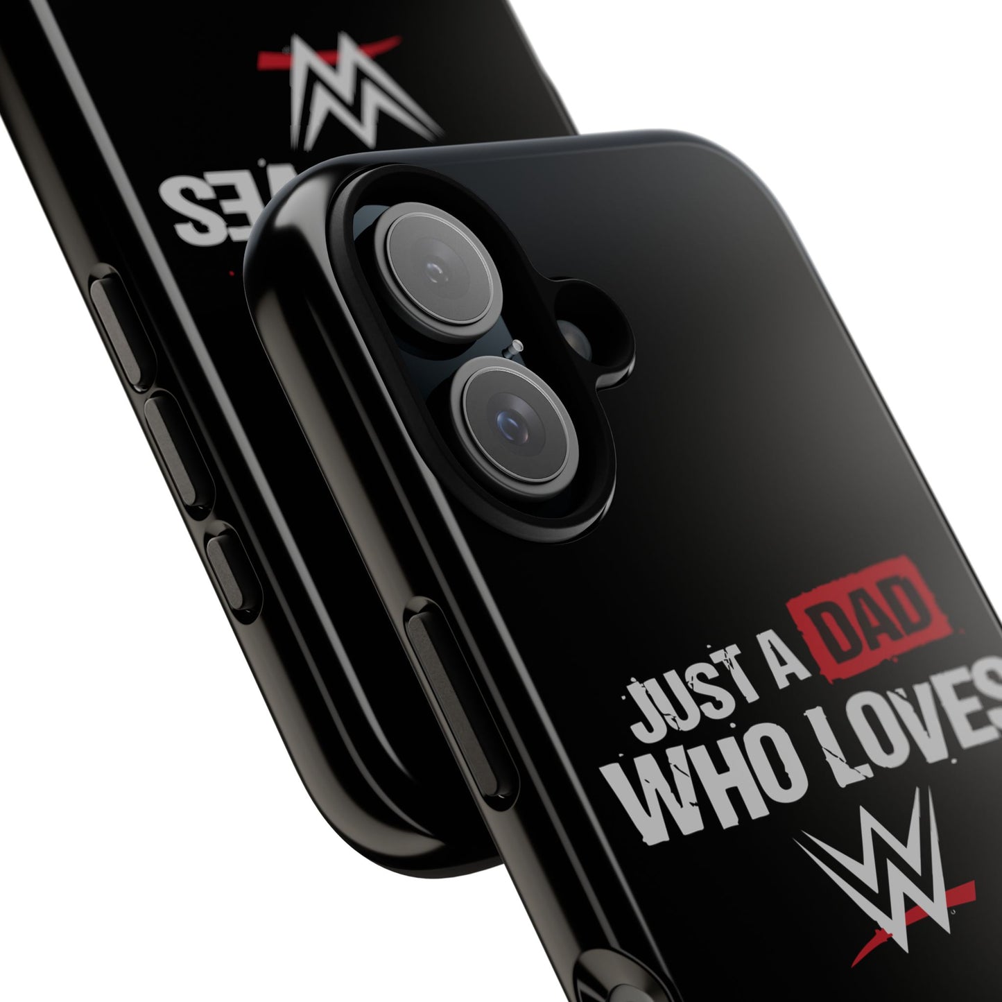 WWE Dad Phone Case, Tough Cases for Fathers, Gifts for Dad, Father's Day, Wrestling Fan Merchandise, Just a Dad Who Loves WWE