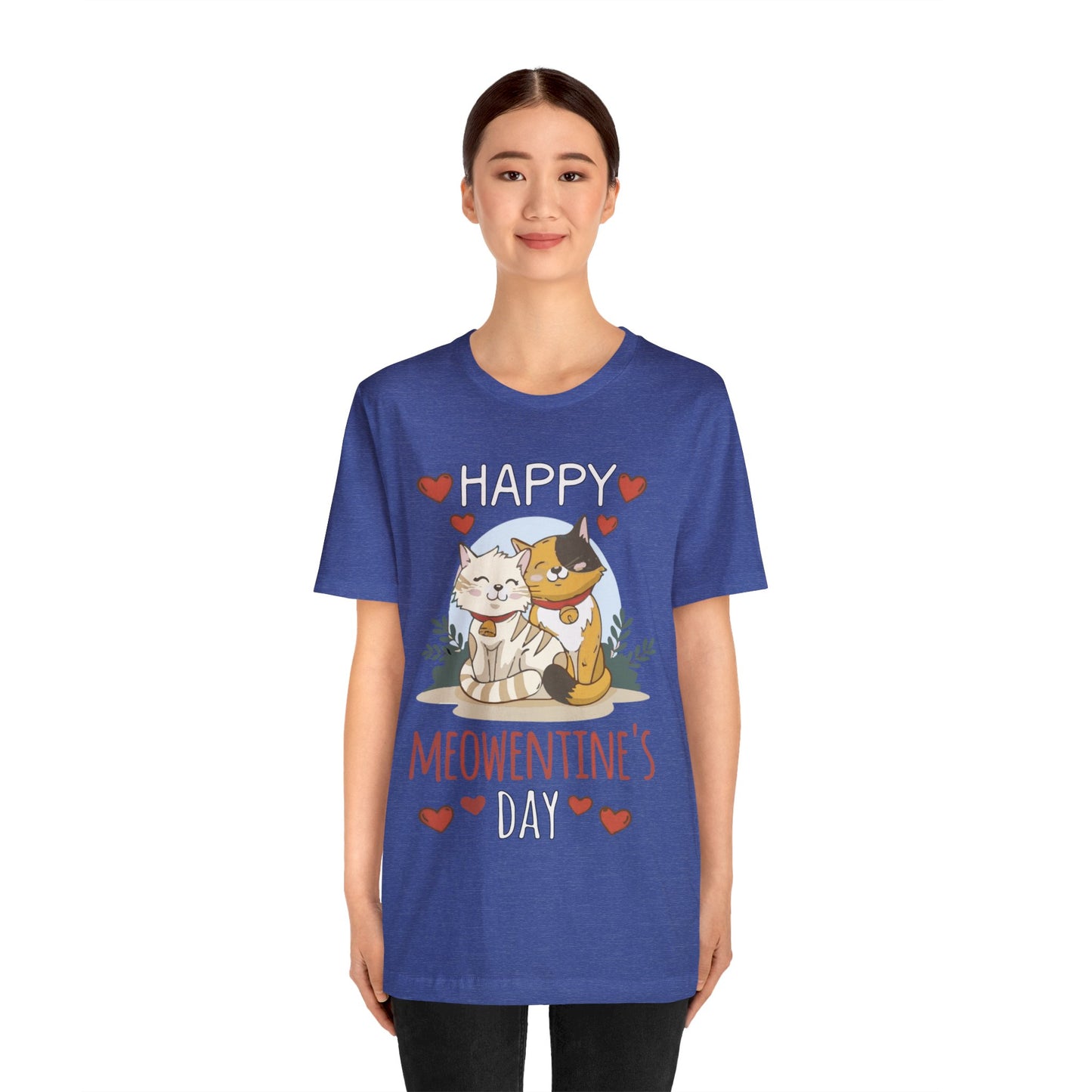 Happy Meowentine's Jersey Short Sleeve Tee