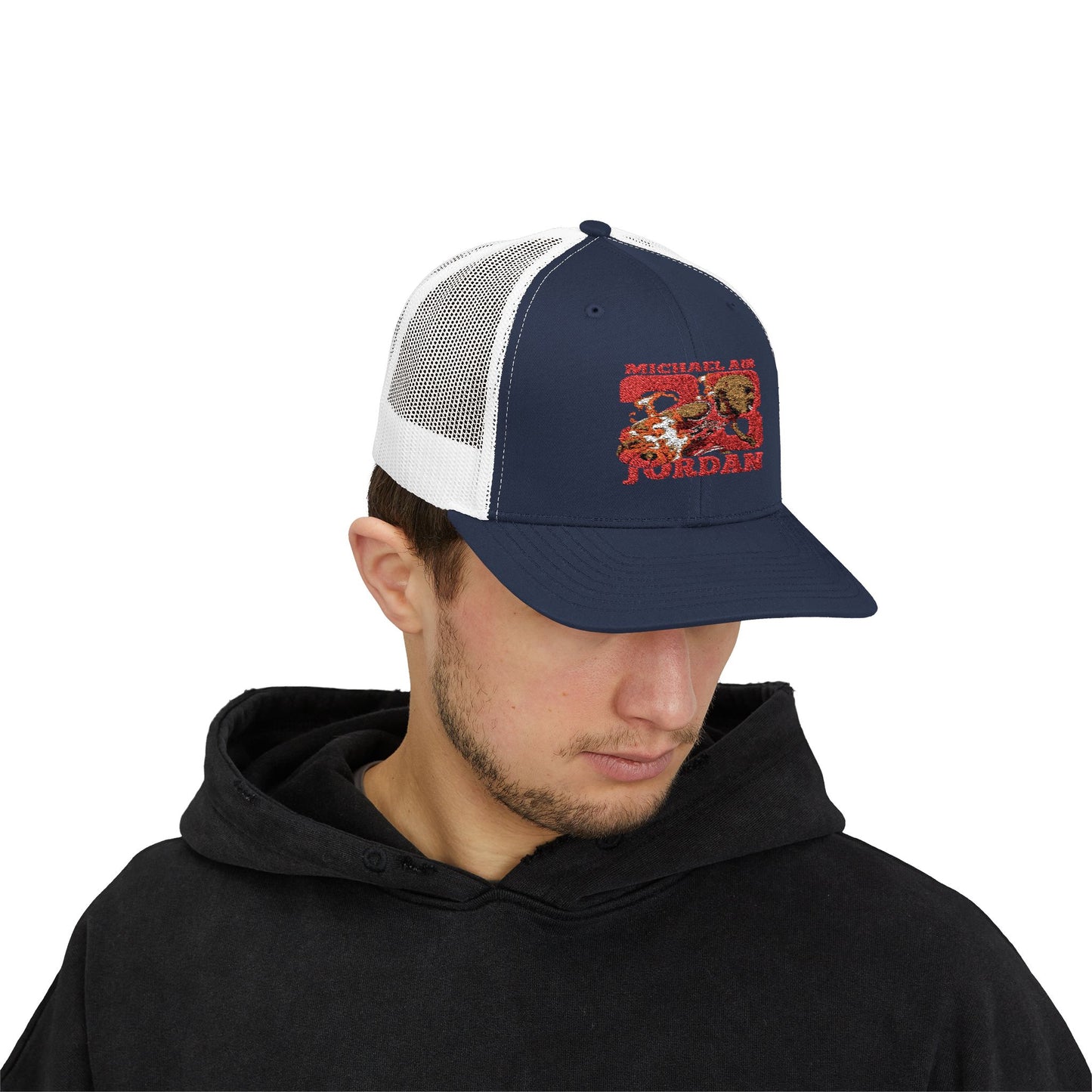 Snapback Trucker Cap - Micheal Jordan Number 23, Classic NBA Hat
