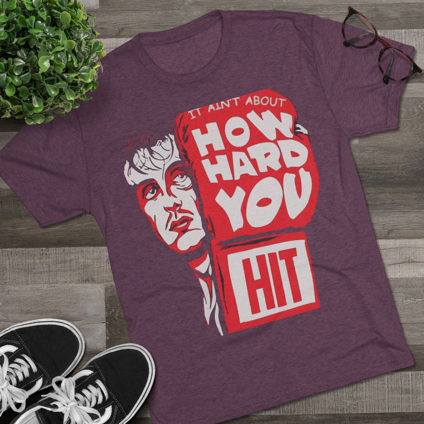 Rocky Fitness Tee - Unisex Tri-Blend Crew Tee