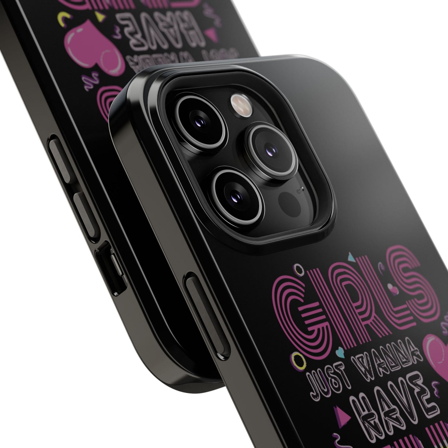 Fun Vibe Phone Case - Girls Just Wanna Have Fun Cell Case, Impact-Resistant Cover, Gift for Teens, Birthday Party Accessory, Trendy Tech
