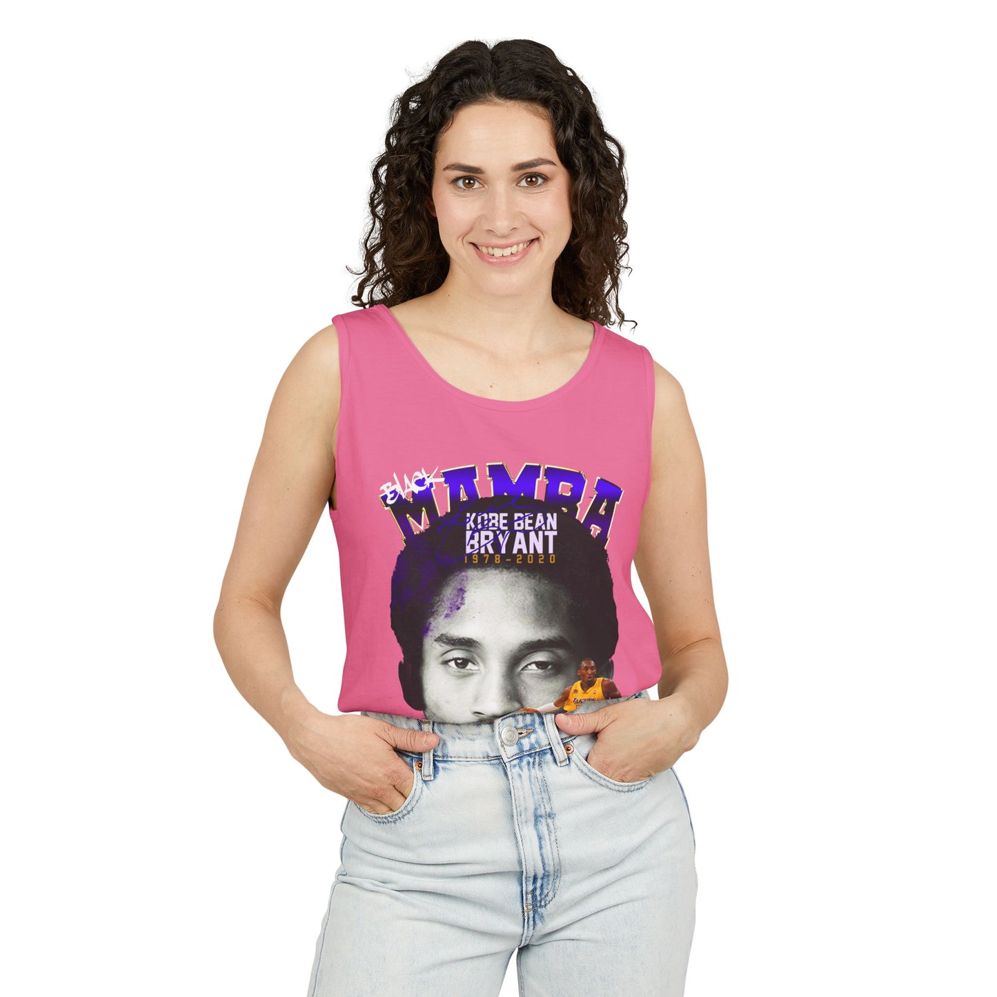Kobe Bryant Tribute Tank Top, Unisex Basketball Apparel, Gift for Sports Fans, Summer Casual Wear, Mamba Mentality Fashion