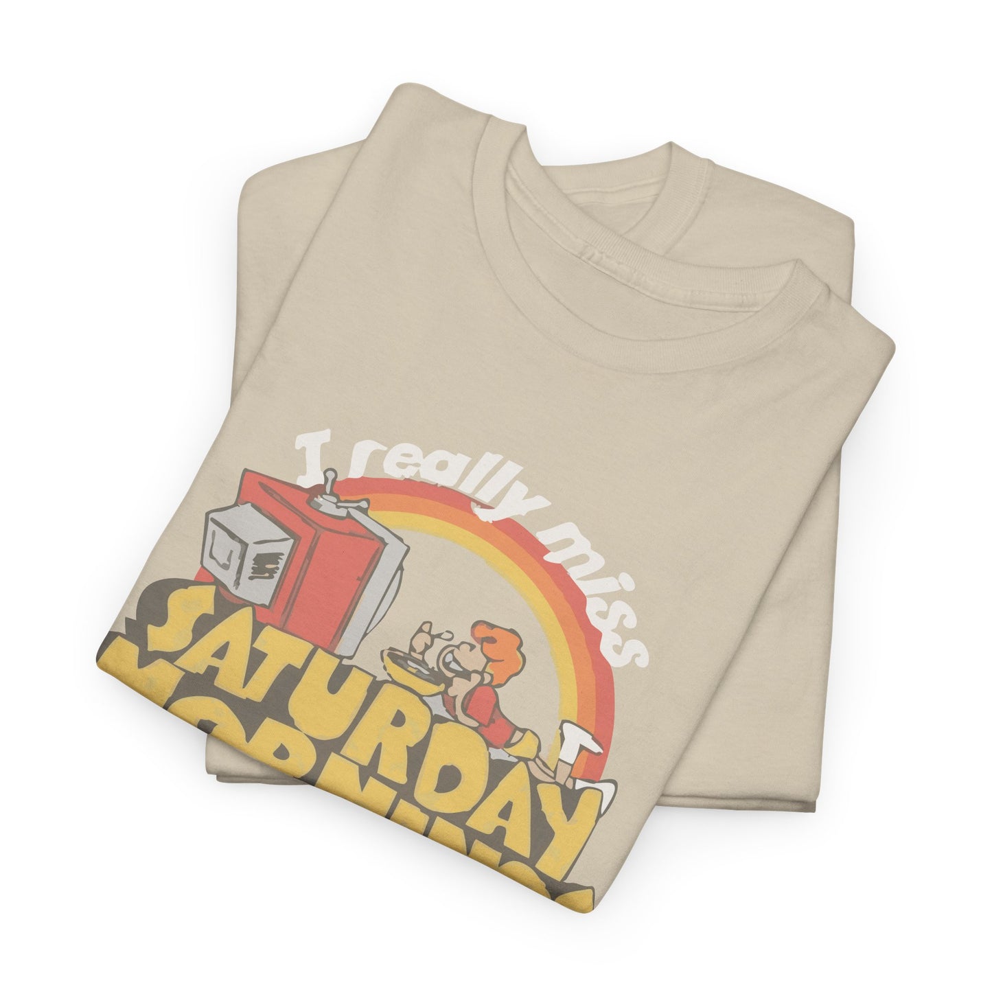 Retro Saturday Mornings Tee, Vintage Cartoon Shirt, Unisex Cotton Tee, Cozy Weekend Vibe, Perfect Gift for Nostalgia Lovers
