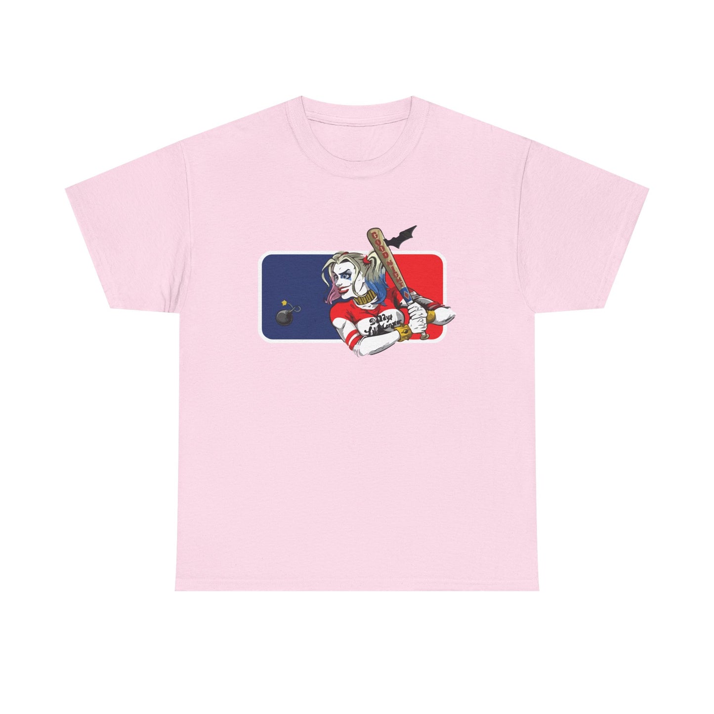 Unisex Baseball Graphic Tee - Harley Quinn DC Casual Wear for Sports Lovers