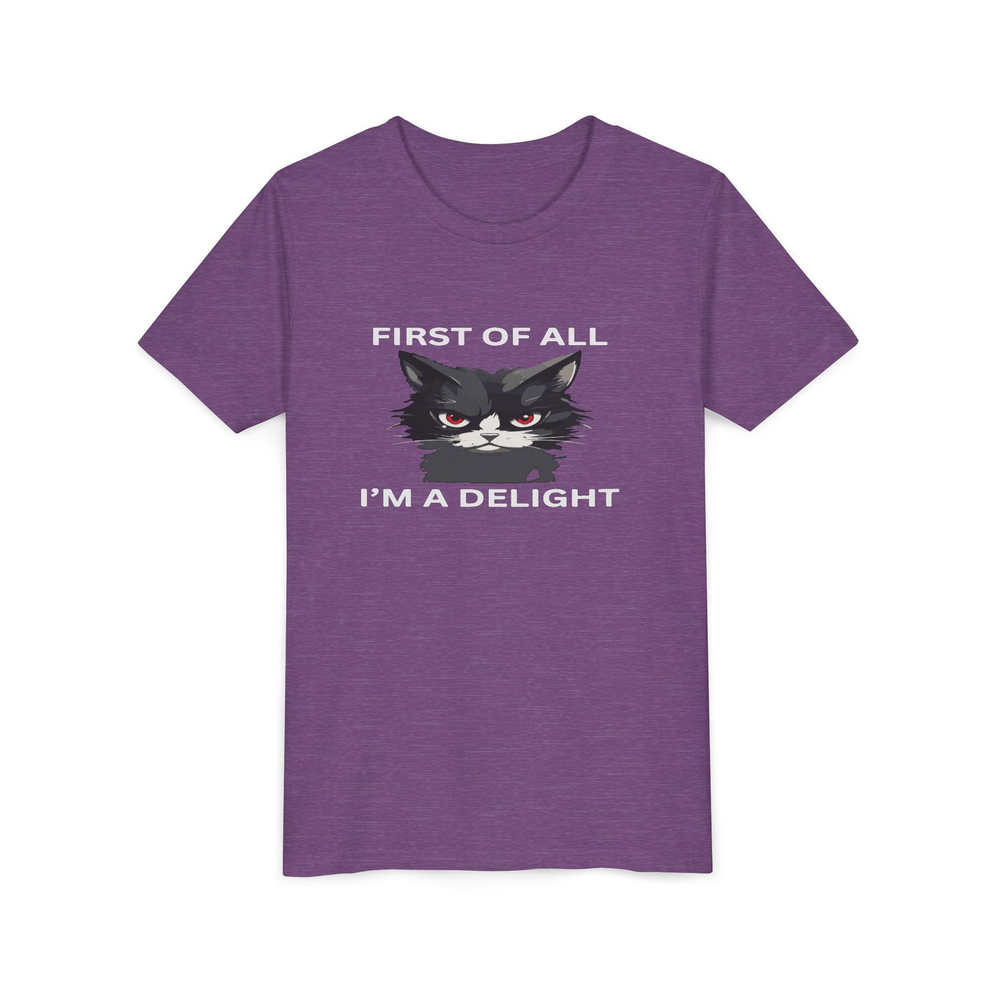 Youth Cat Humor Tee - Perfect for Cat Lovers, Birthday Gifts for Kids, Everyday Wear, Funny Quotes Shirt, Gift for Pet Lovers