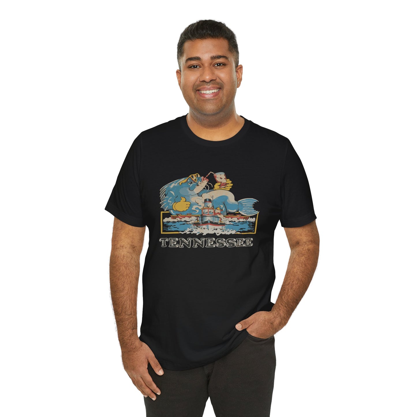 Tennessee Vintage Graphic Tee, Unisex Jersey Short Sleeve T-Shirt, Souvenir Shirt, Vacation Wear, Gift for Travelers, Retro Tee